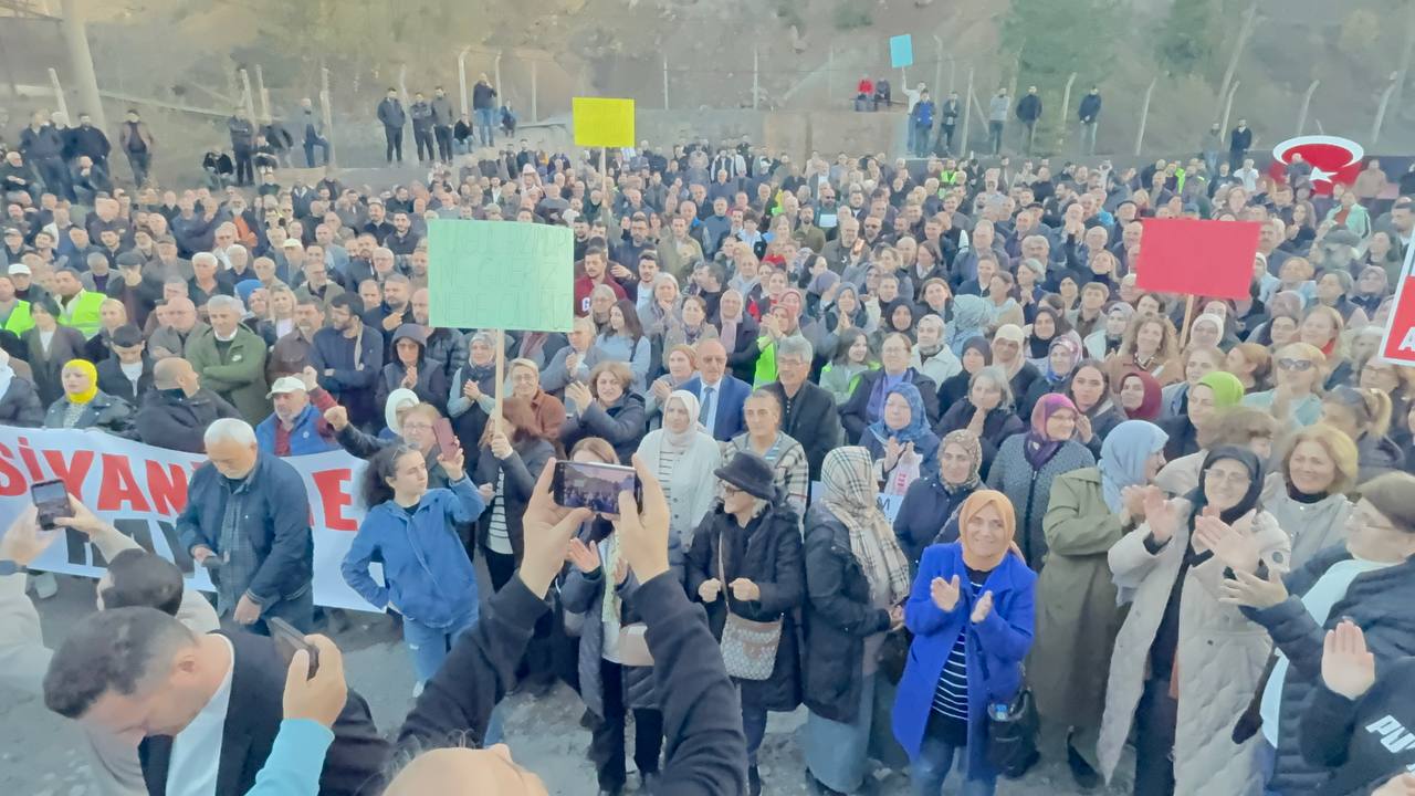 Artvin siyanür protestosu
