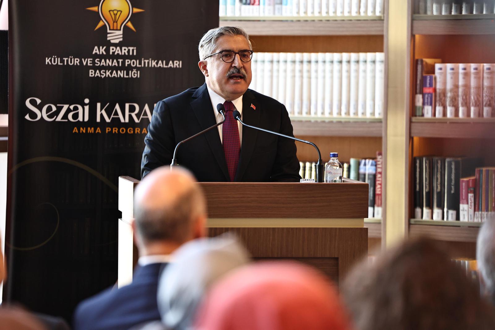 Efkan Ala Sezai Karakoç Anma Programı