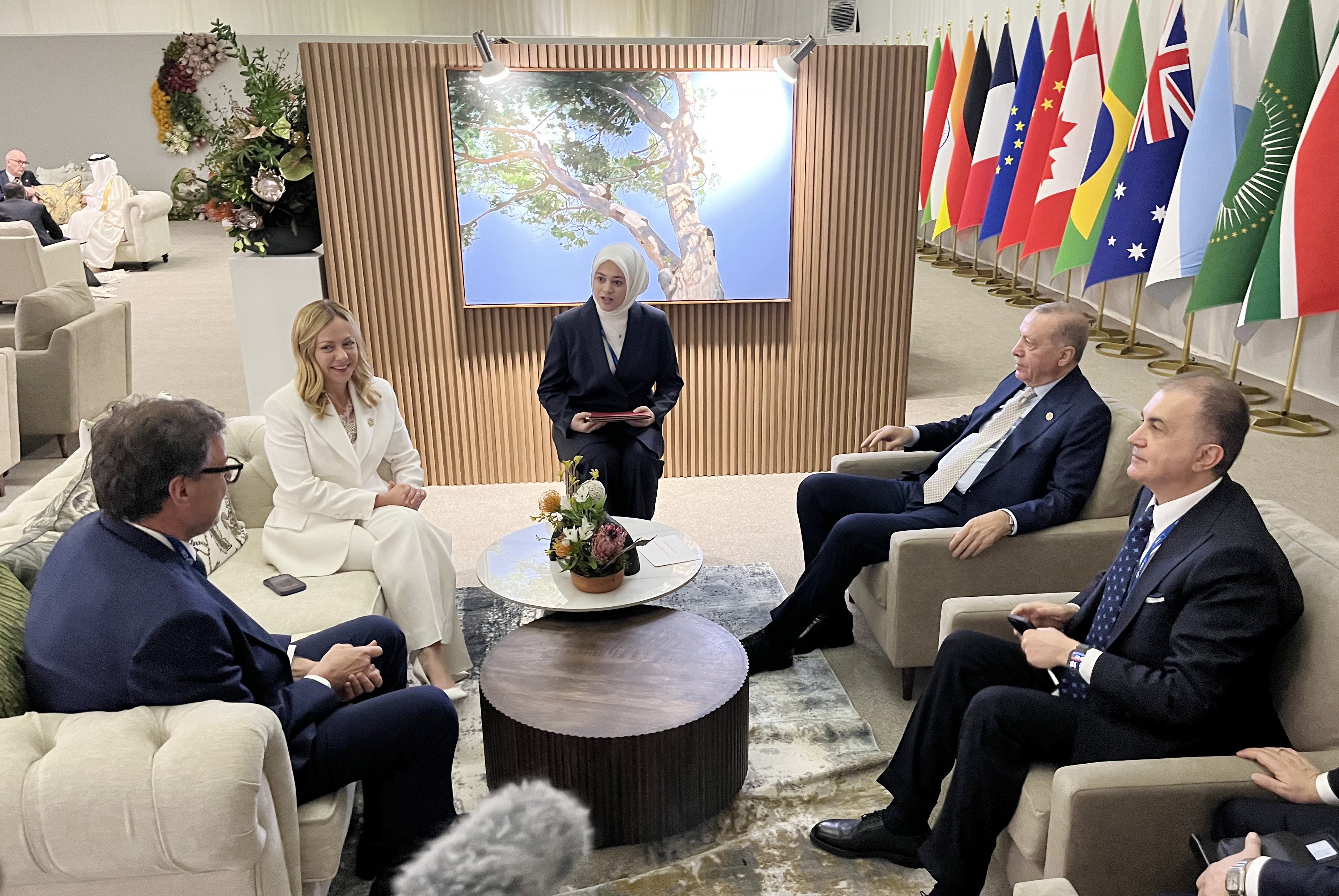Cumhurbaşkanı Erdoğan İtalya Başbakanı Meloni G20 görüşmesi