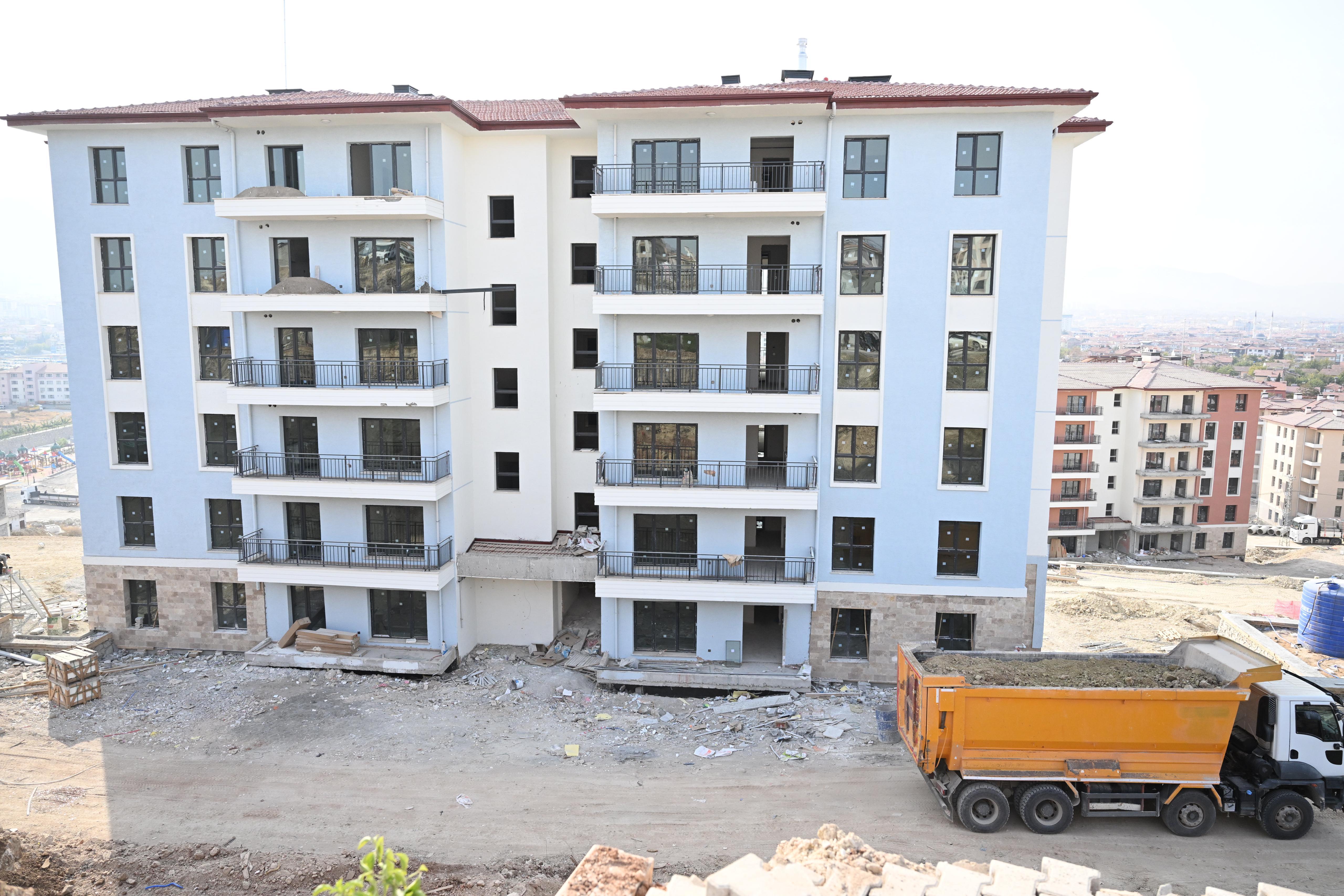 Malatya deprem konutları inşaat