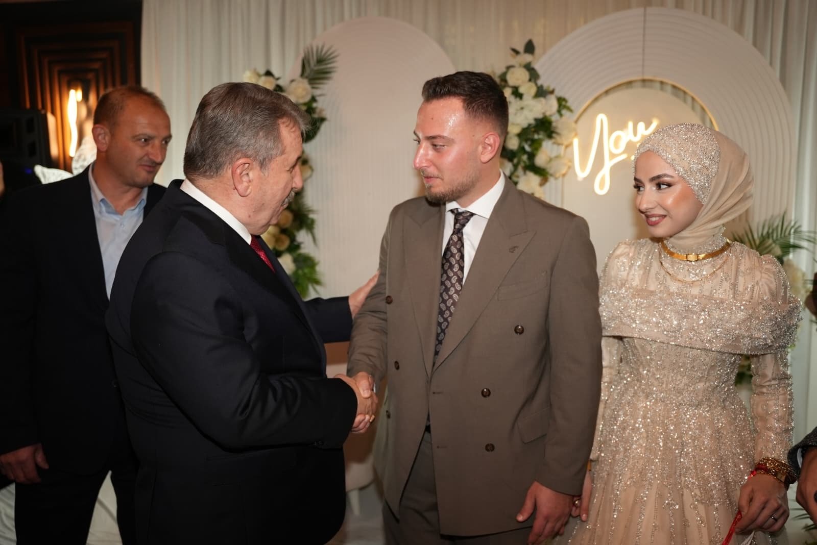 Mustafa Destici nişan töreninde