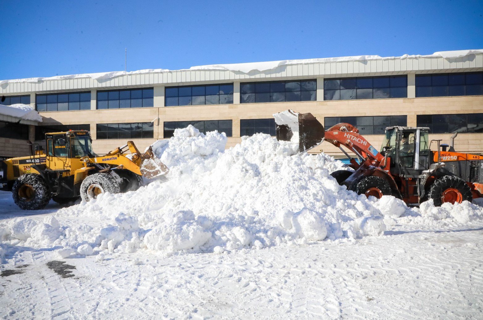 Bitlis drone kar manzarası