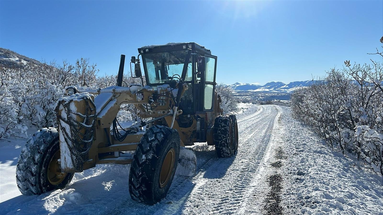 Elazığ kar yağışı köy yolu kapalı