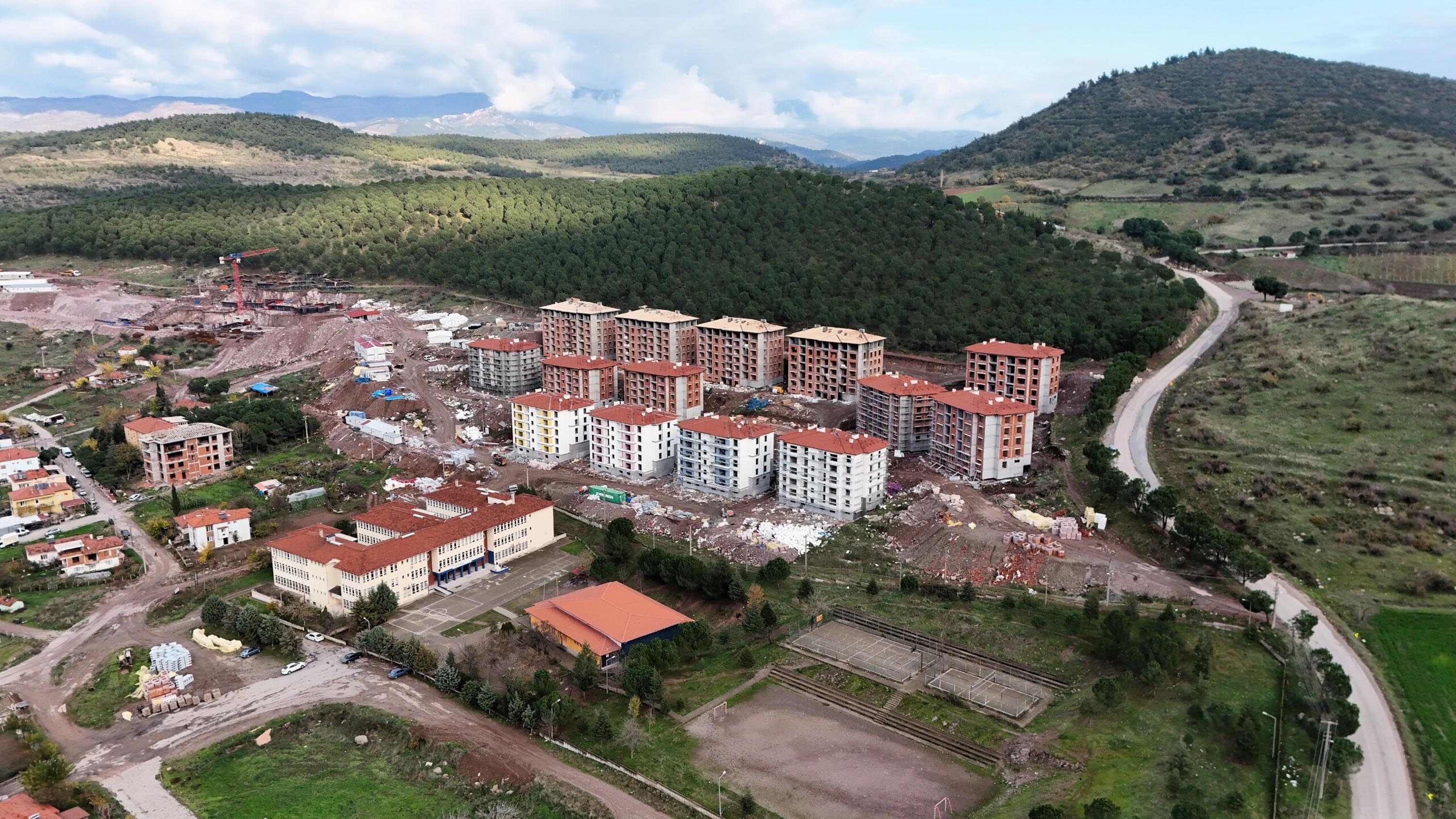 Sındırgı deprem konutları inşaat sahası
