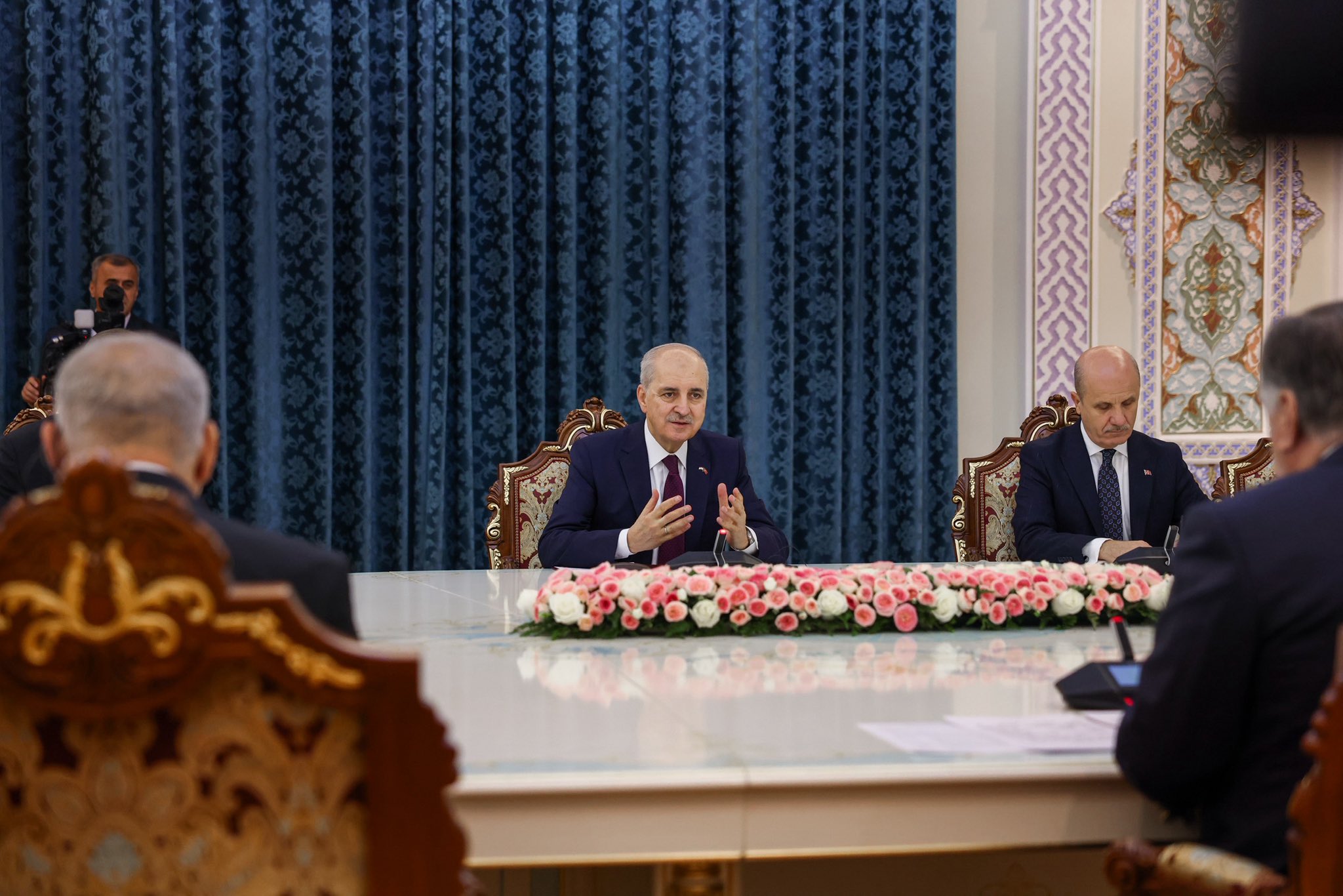 TBMM Başkanı Numan Kurtulmuş Tacikistan Cumhurbaşkanı İmamali Rahman