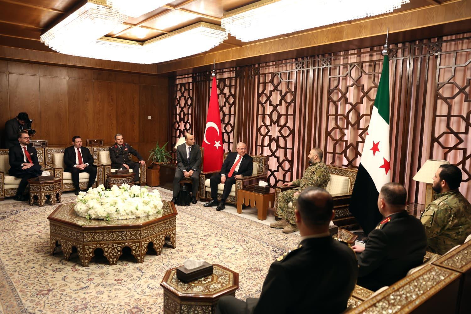 Yaşar Güler Suriye Savunma Bakanı Murhaf Ebu Kasra