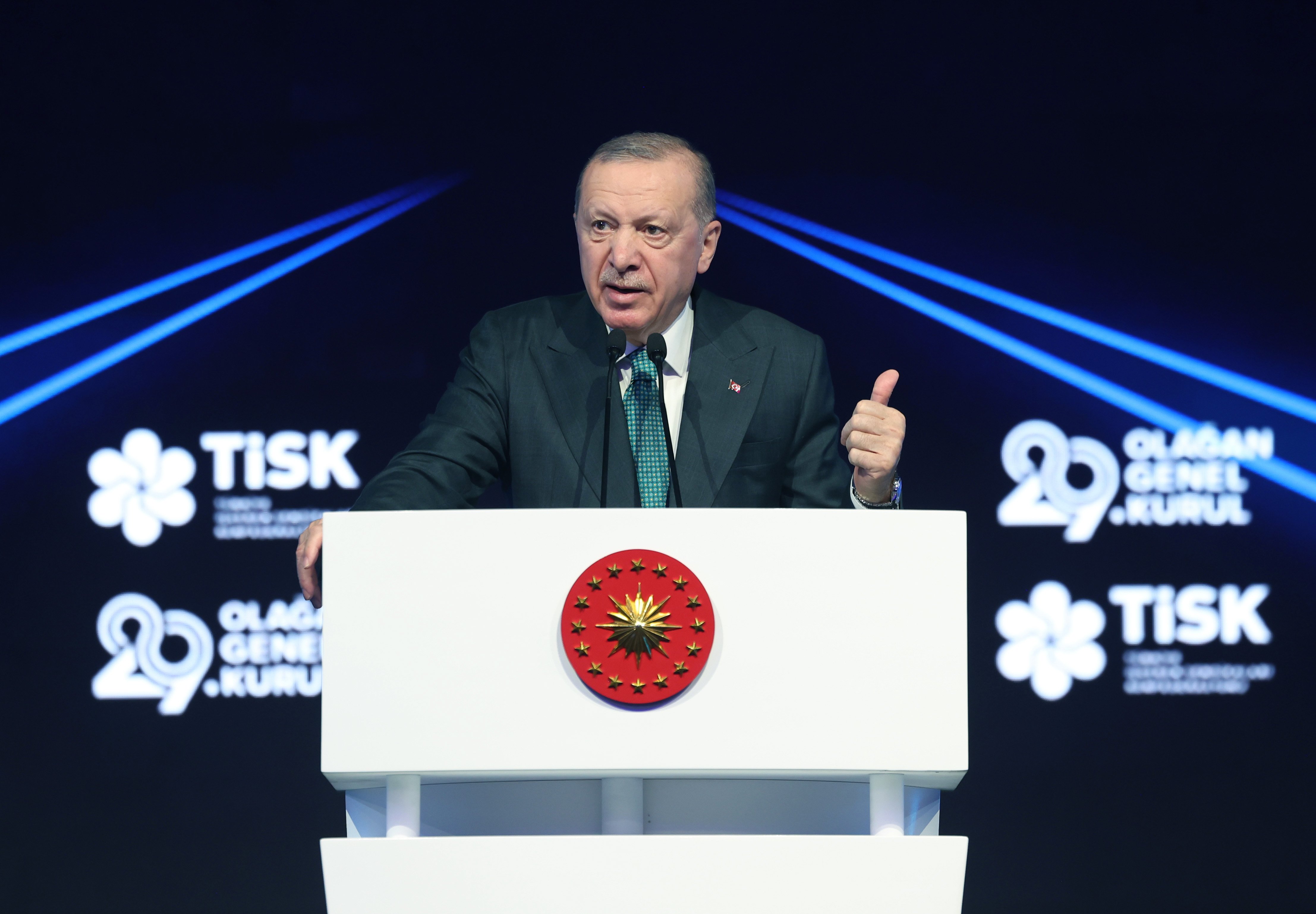 Cumhurbaşkanı Erdoğan TİSK Genel Kurulunda konuşuyor