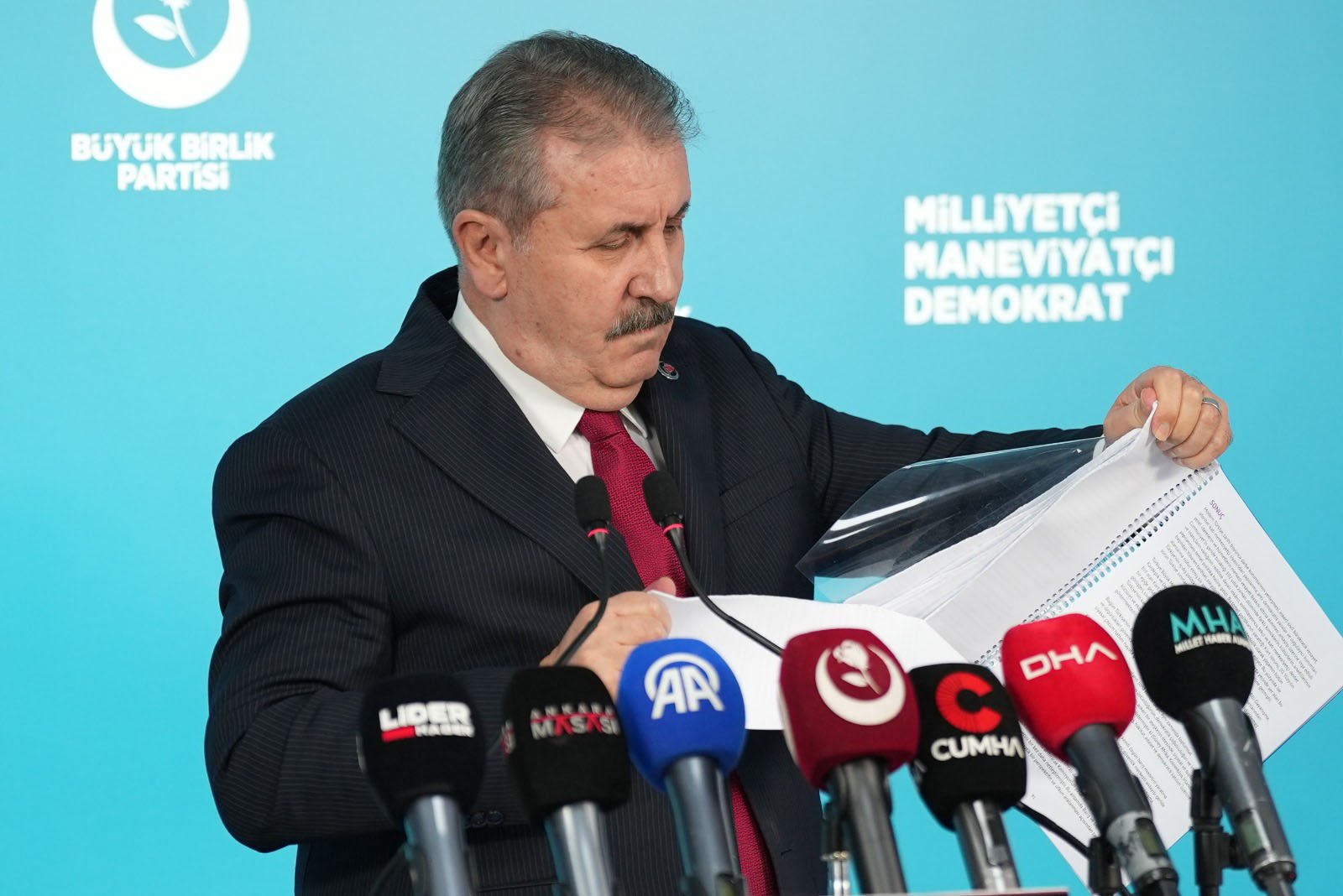 Mustafa Destici BBP Genel Başkanı Basın Toplantısı