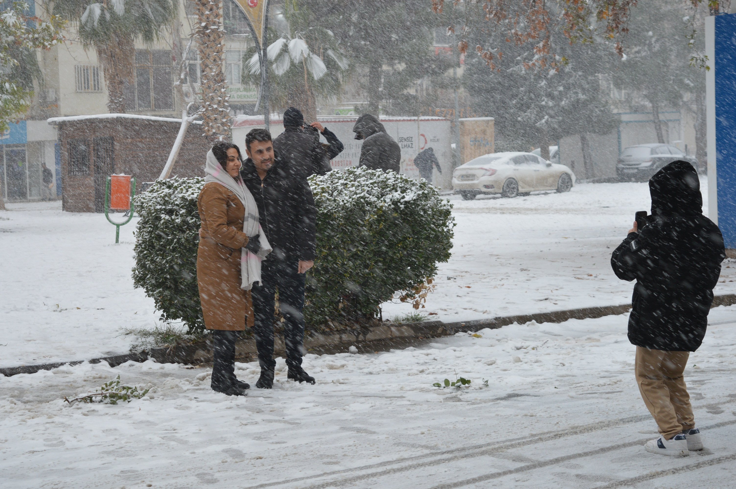 Mardin kar manzarası