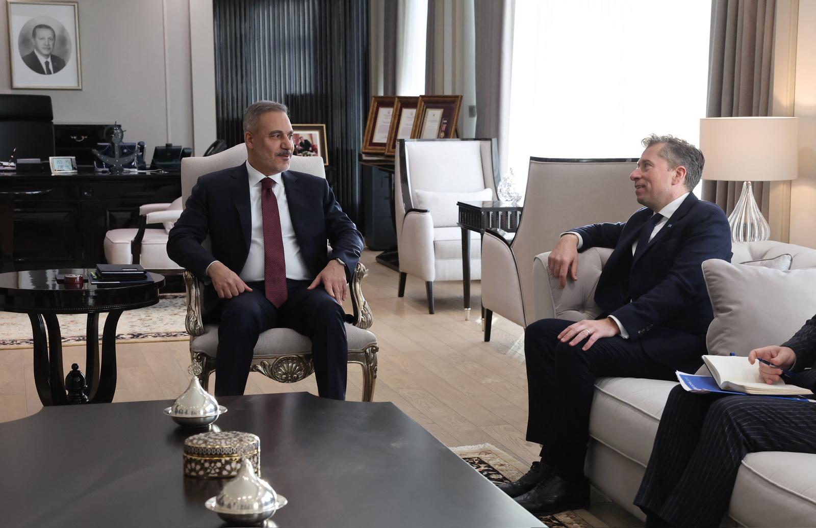 Dışişleri Bakanı Hakan Fidan BM Genel Sekreter Yardımcısı Tom Fletcher görüşmesi