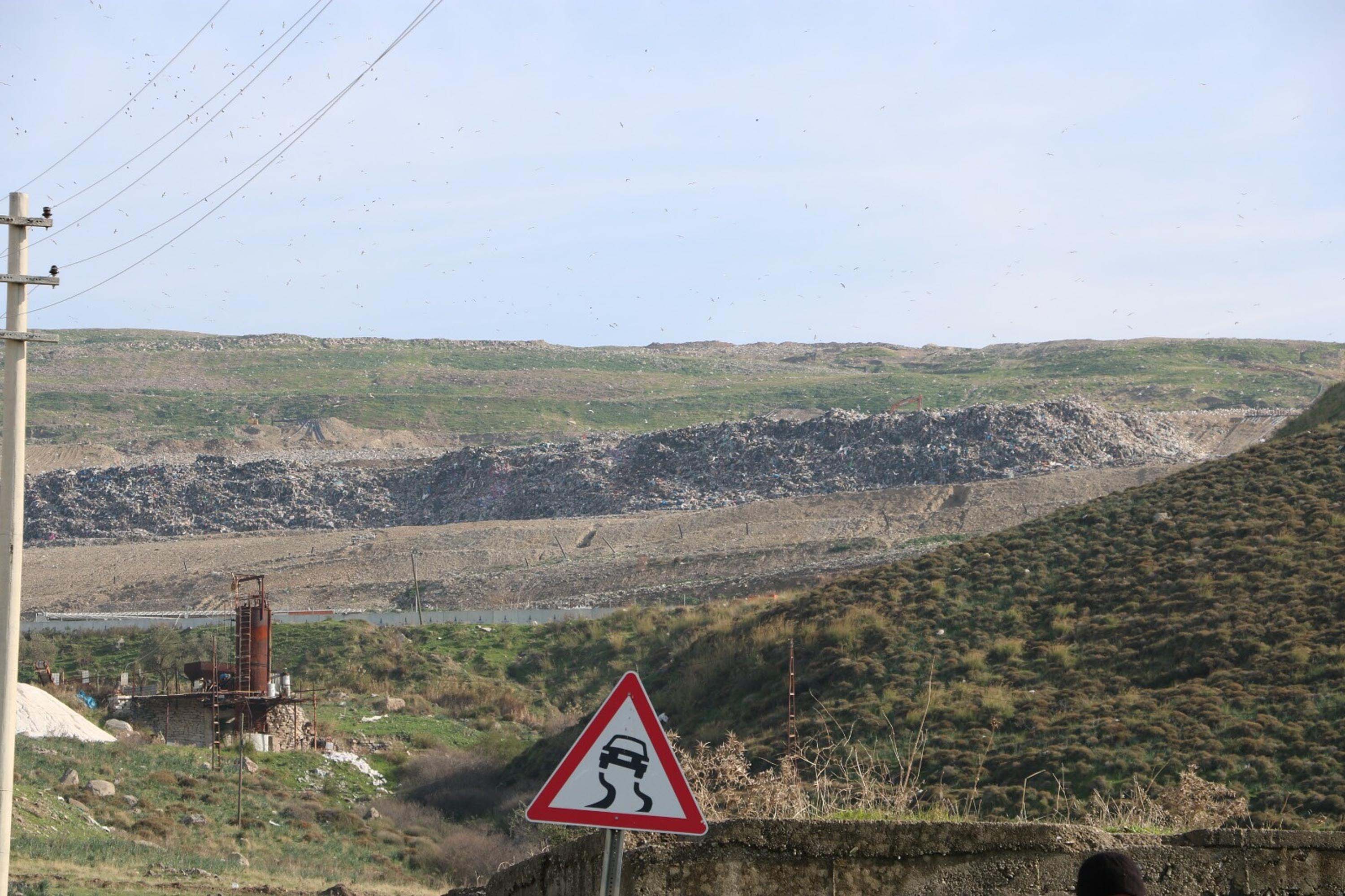 Harmandalı çöp tesisi genel görünüm