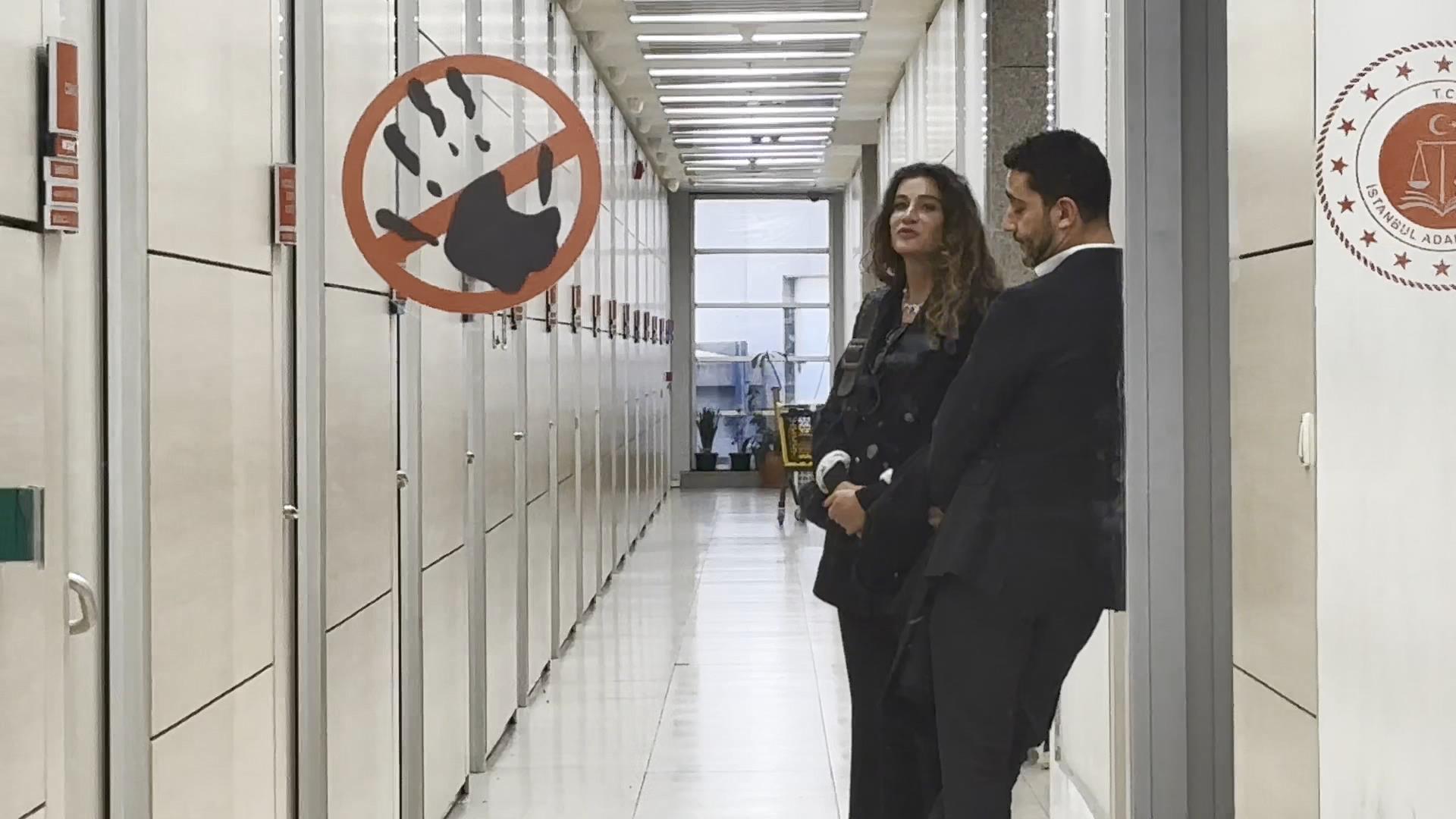 Berrak Tüzünataç ifade vermek için adliyede