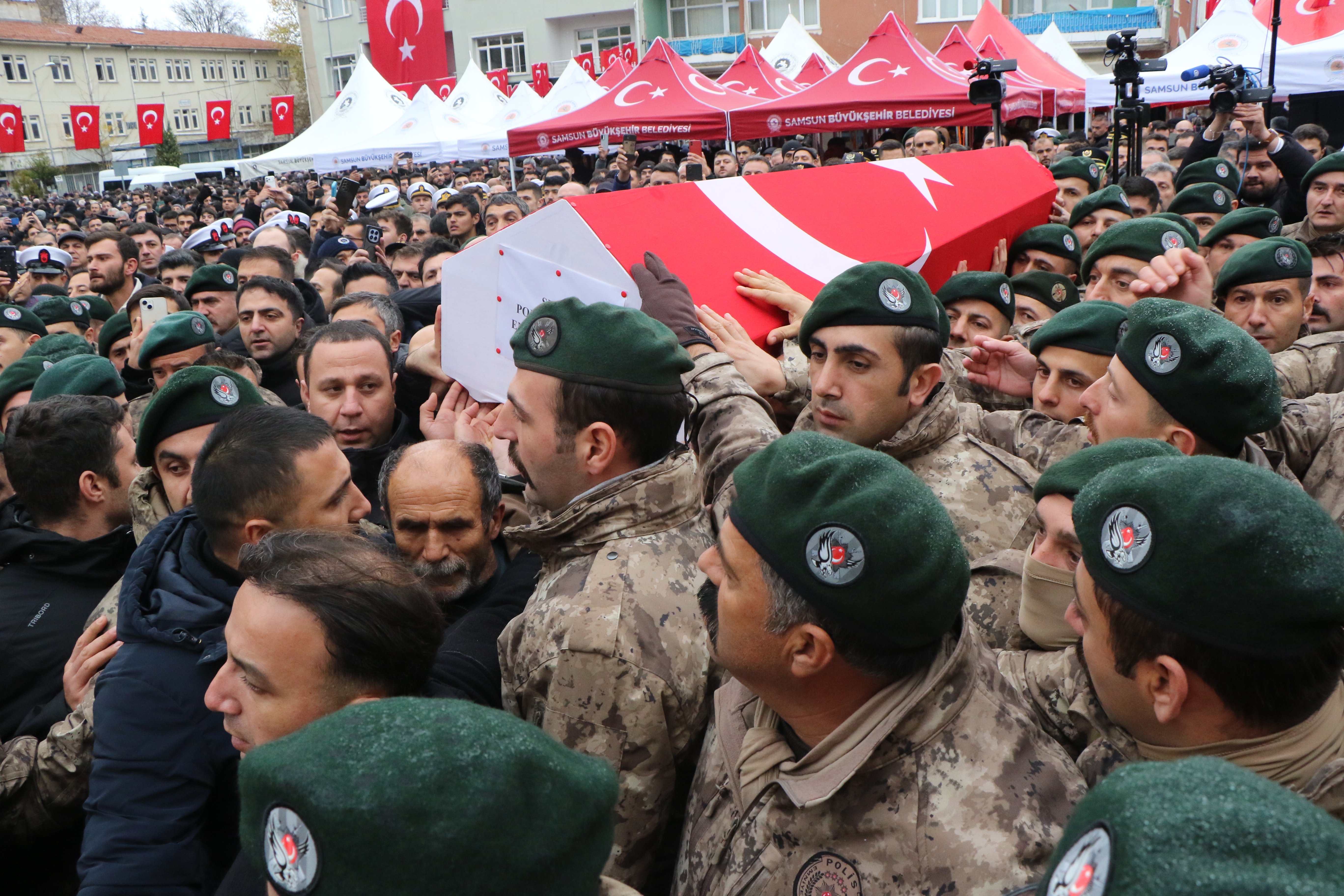 Şehit Polis Emre Albayrak cenazesi Samsun