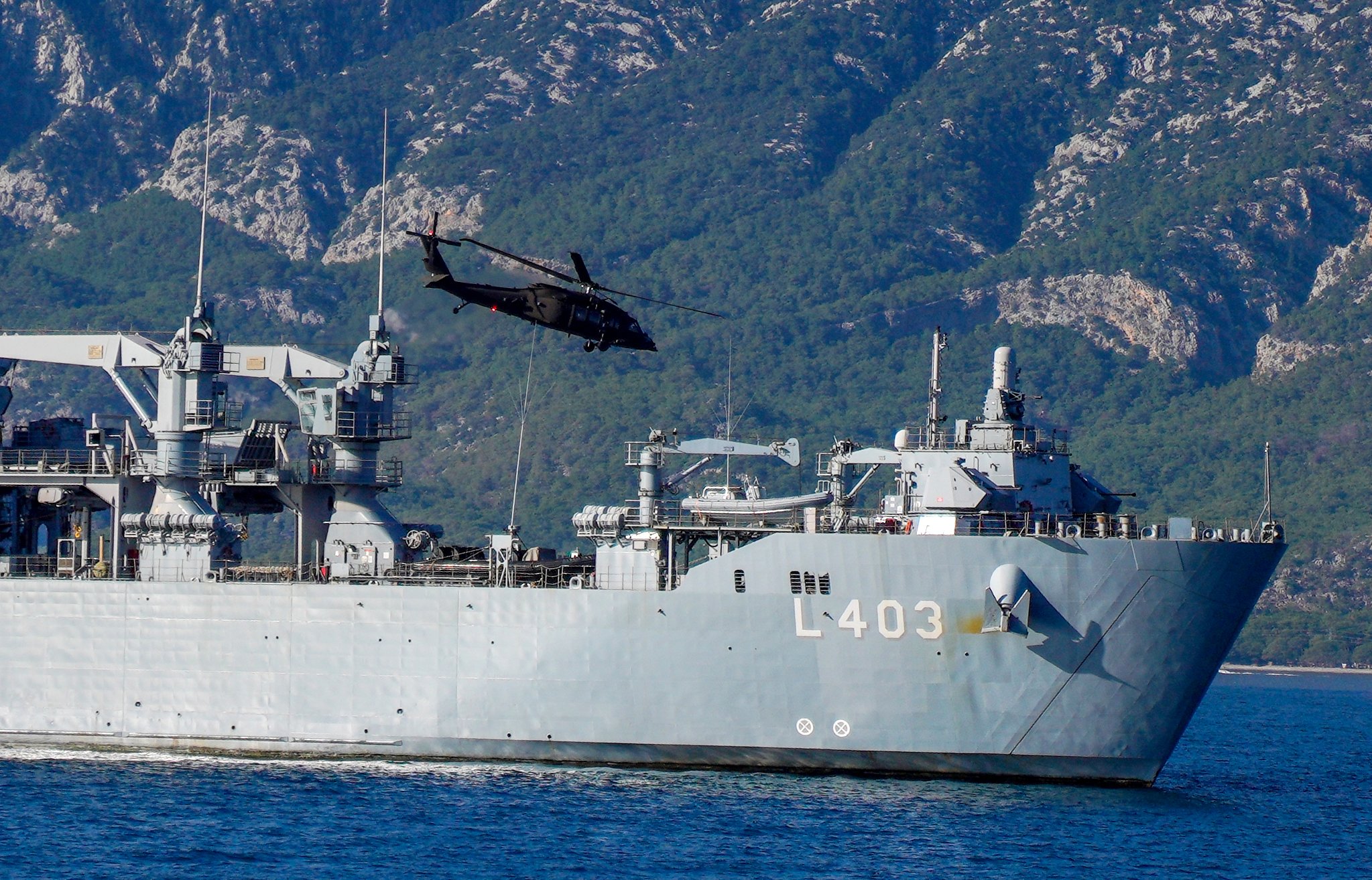 Türk donanması Doğu Akdeniz eğitimi