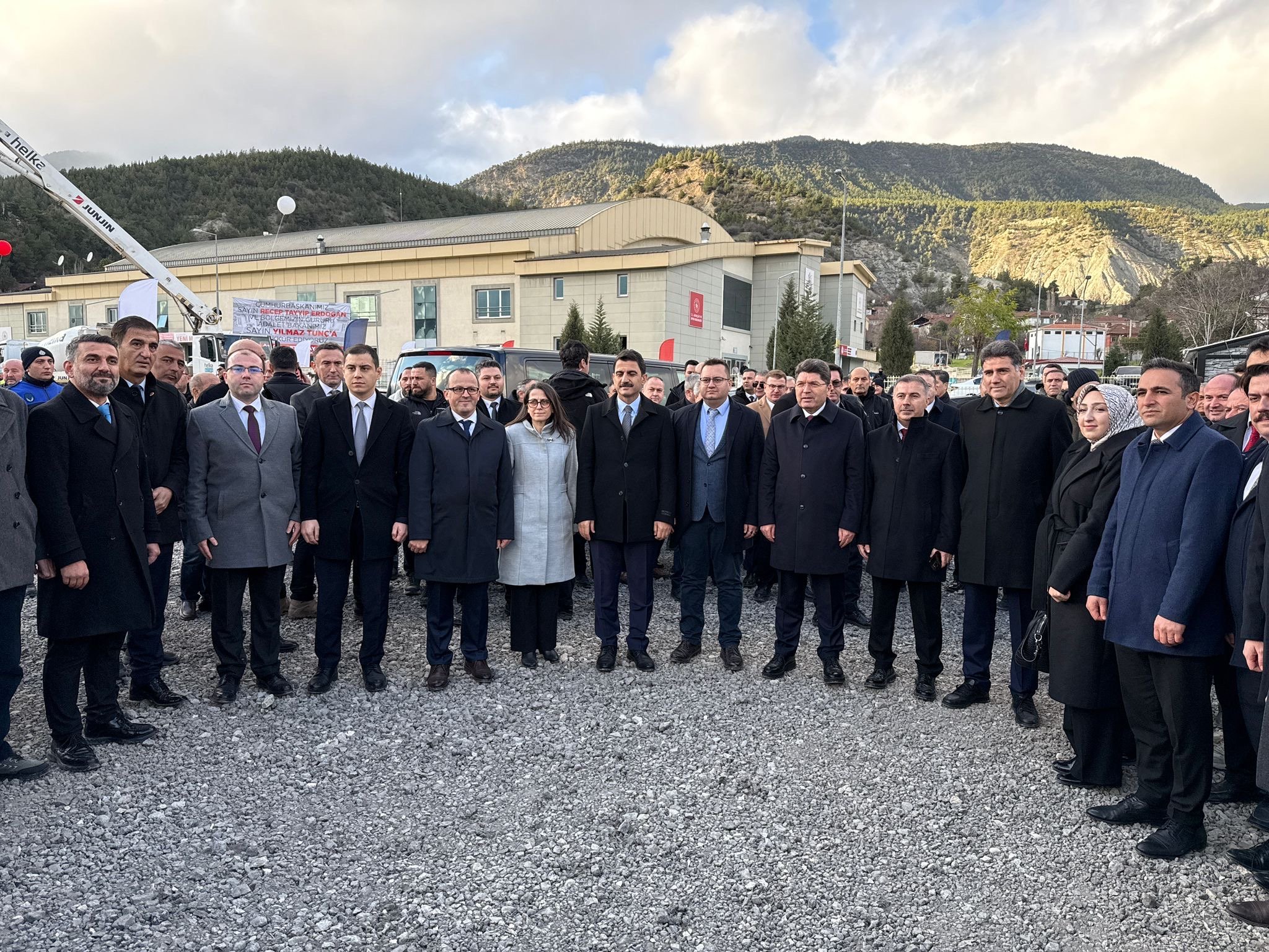 Adalet Sarayı temel atma töreni genel görünüm