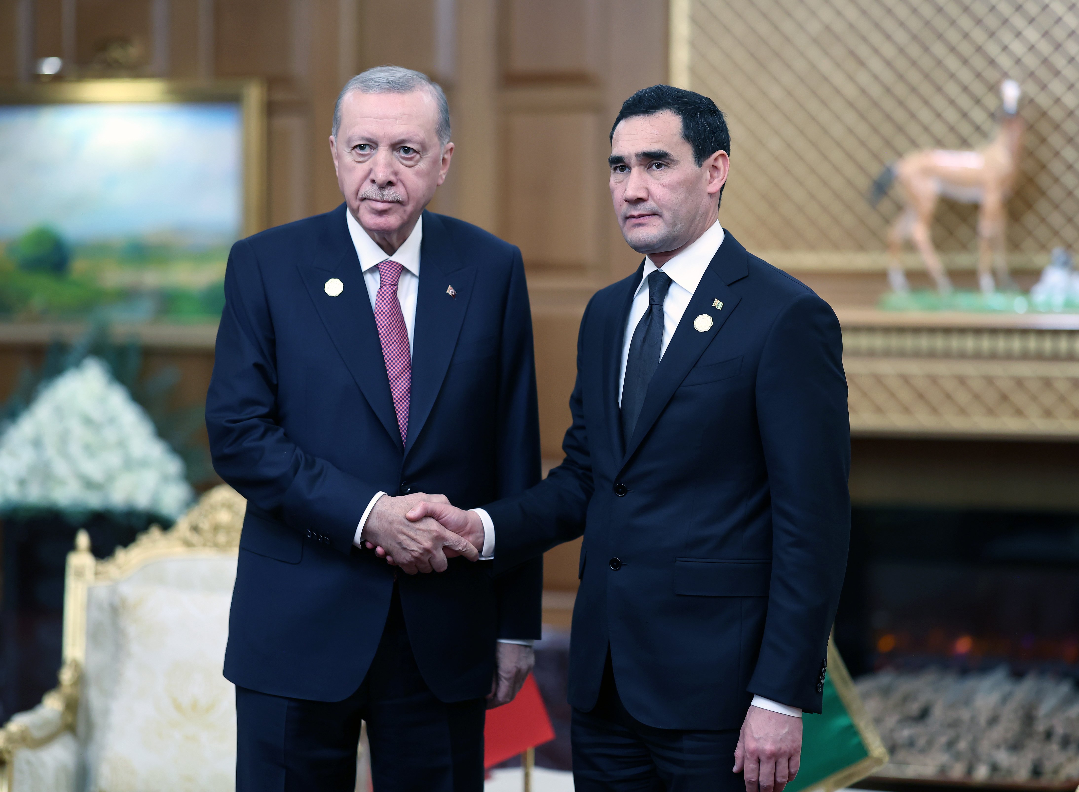 Erdoğan Berdimuhammedov ikili görüşmesi