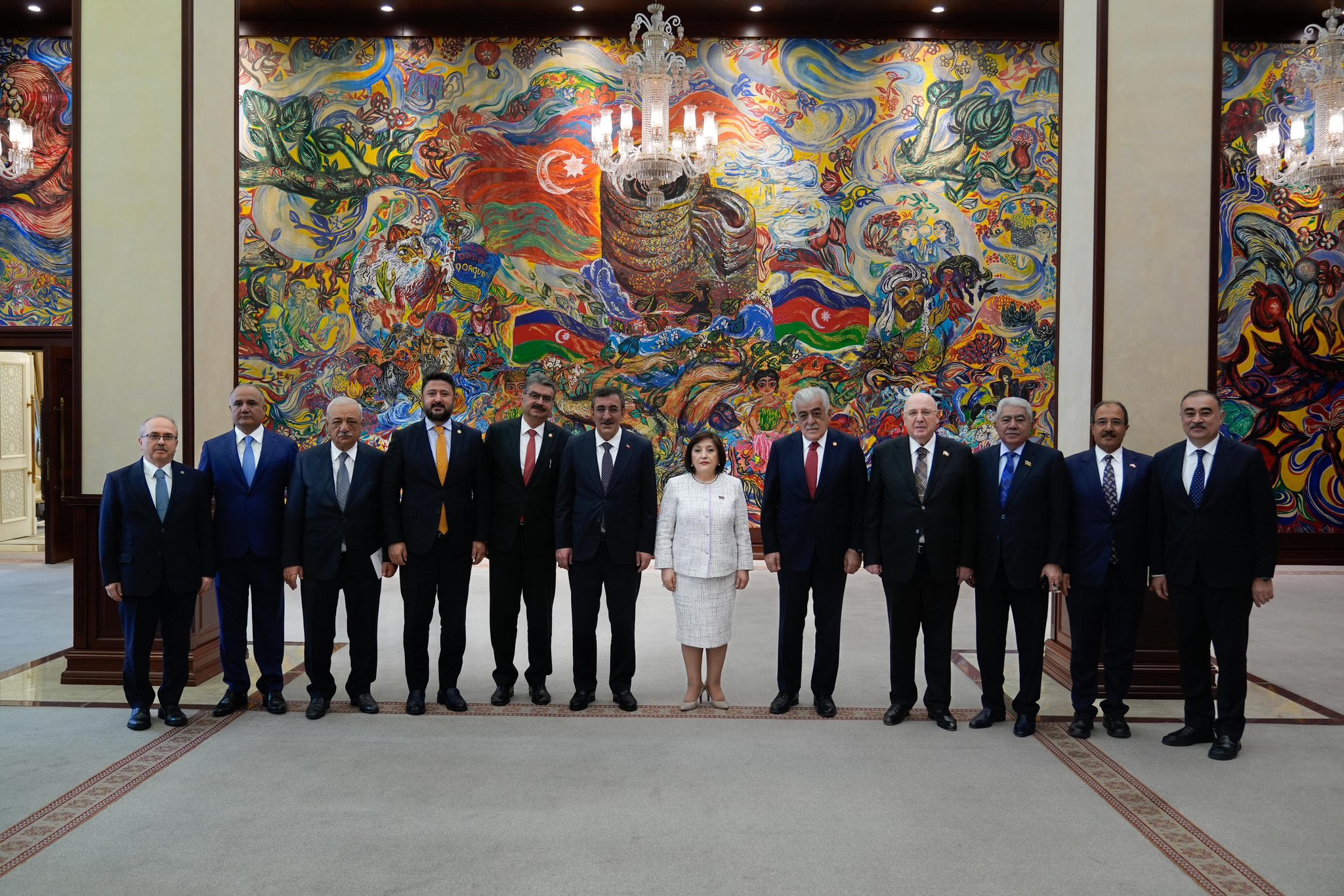 Cevdet Yılmaz Sahiba Gafarova görüşmesi