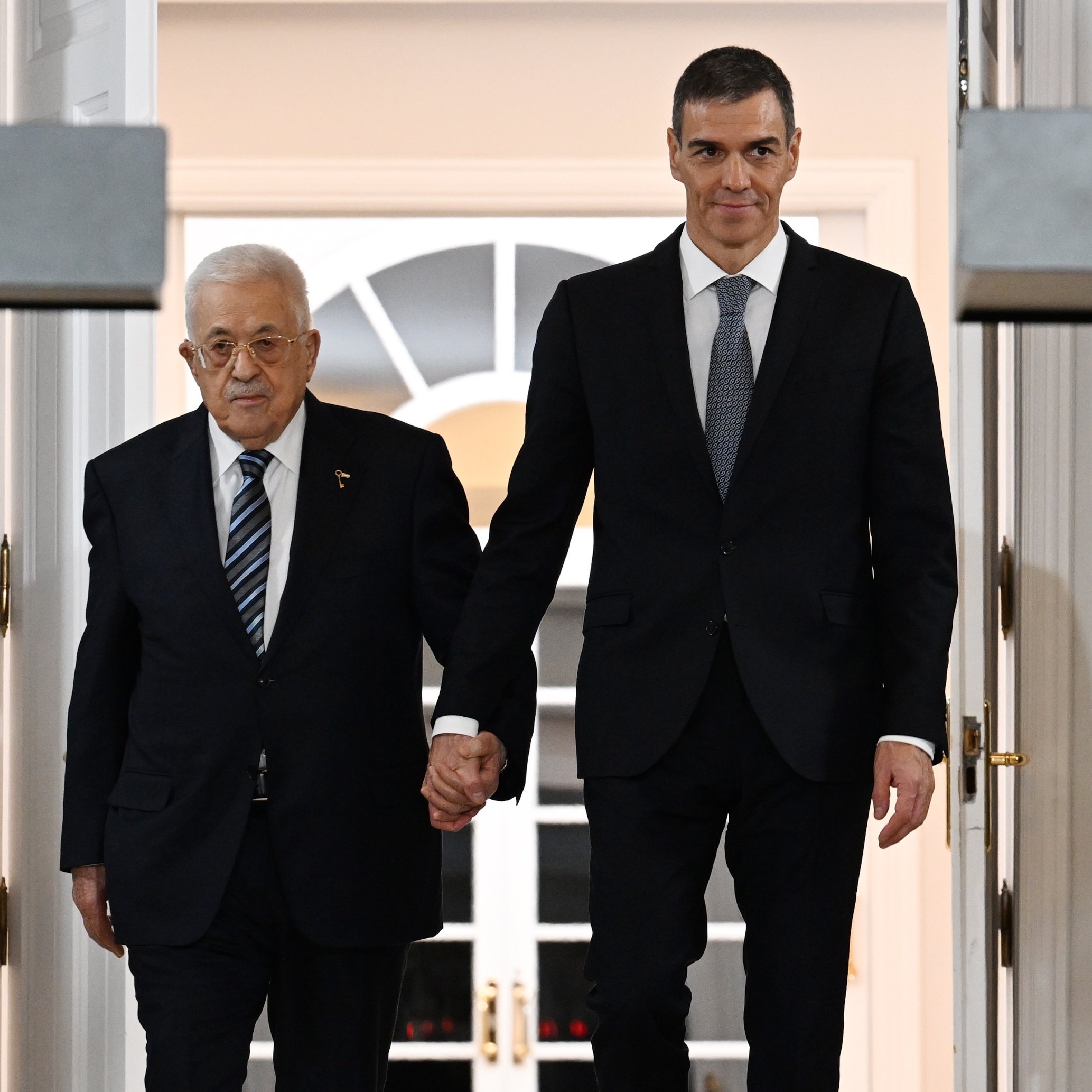 Mahmud Abbas Pedro Sanchez Madrid görüşmesi İspanya Filistin ilişkileri