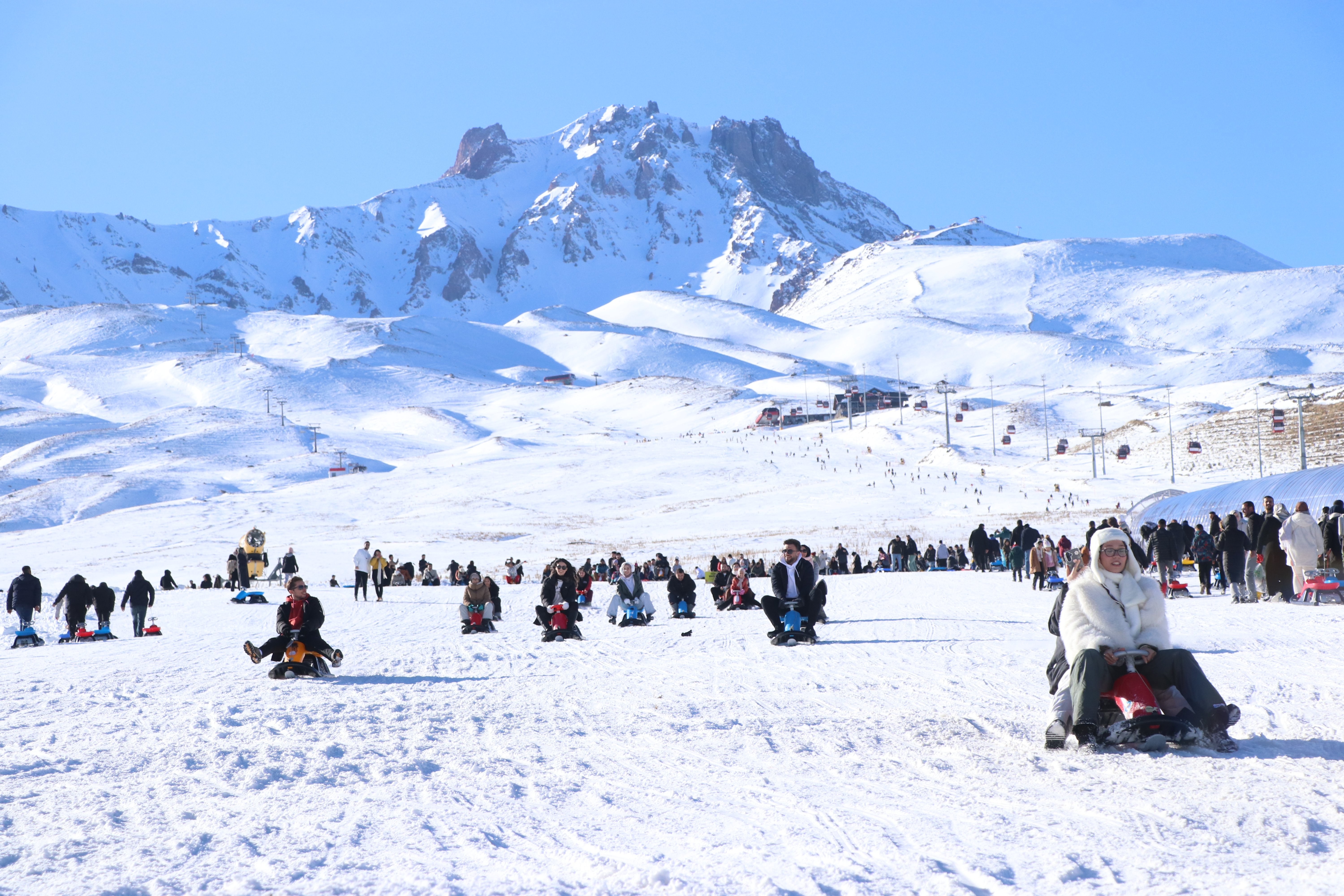 Erciyes Kayak Merkezi Kayakçılar
