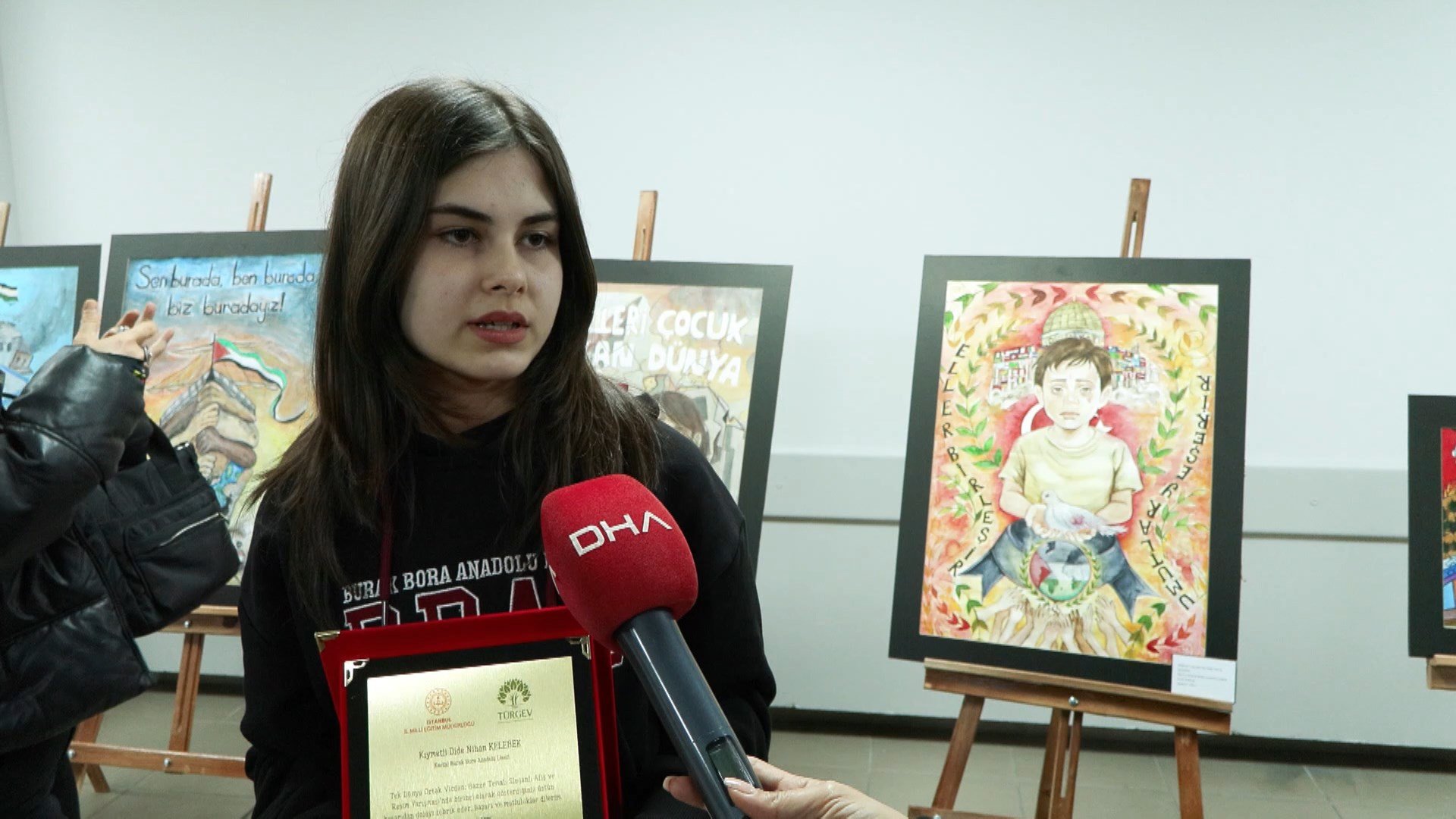 Yarışmaya katılan öğrenciler