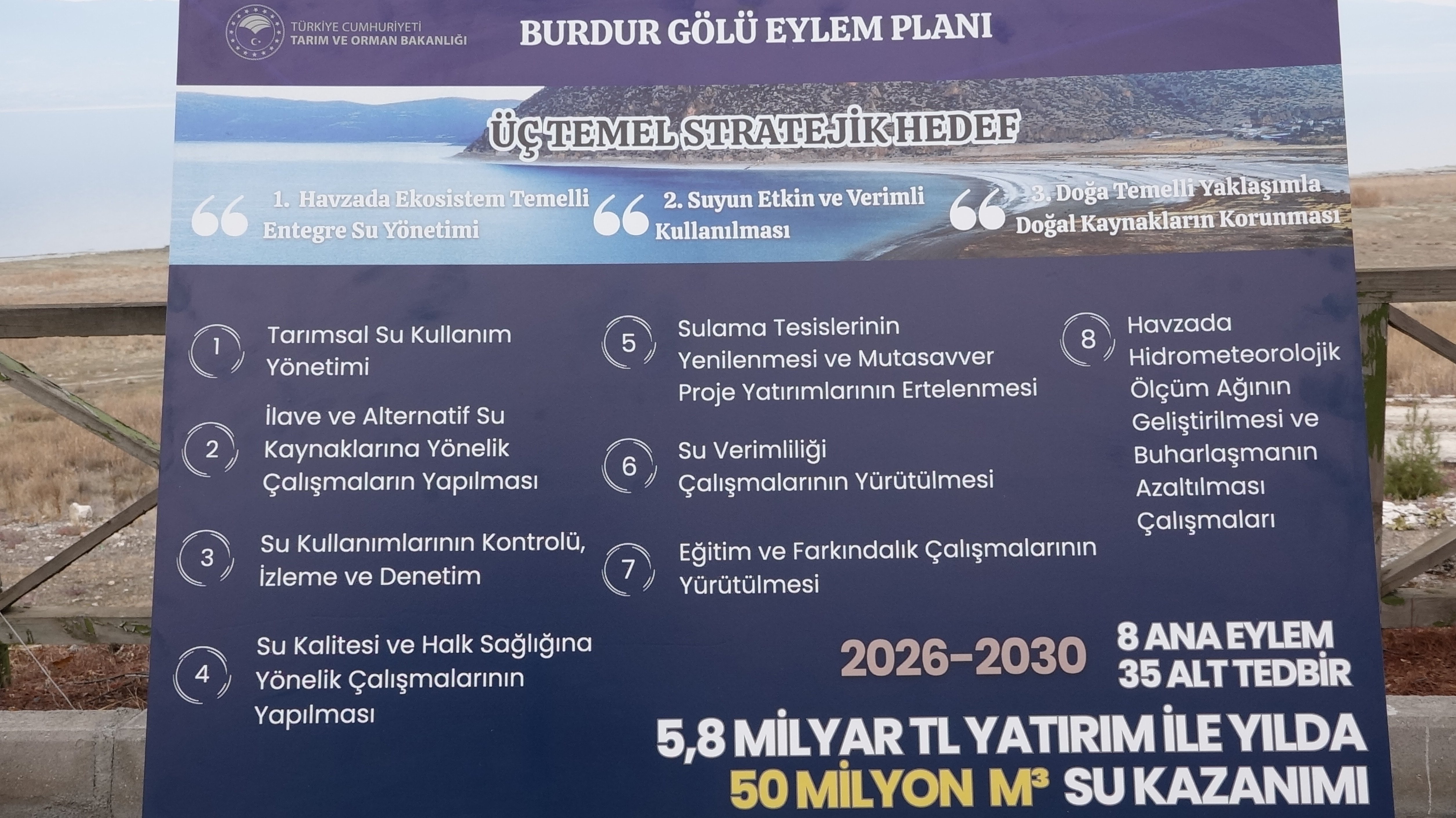 Burdur Gölü eylem planı toplantısı