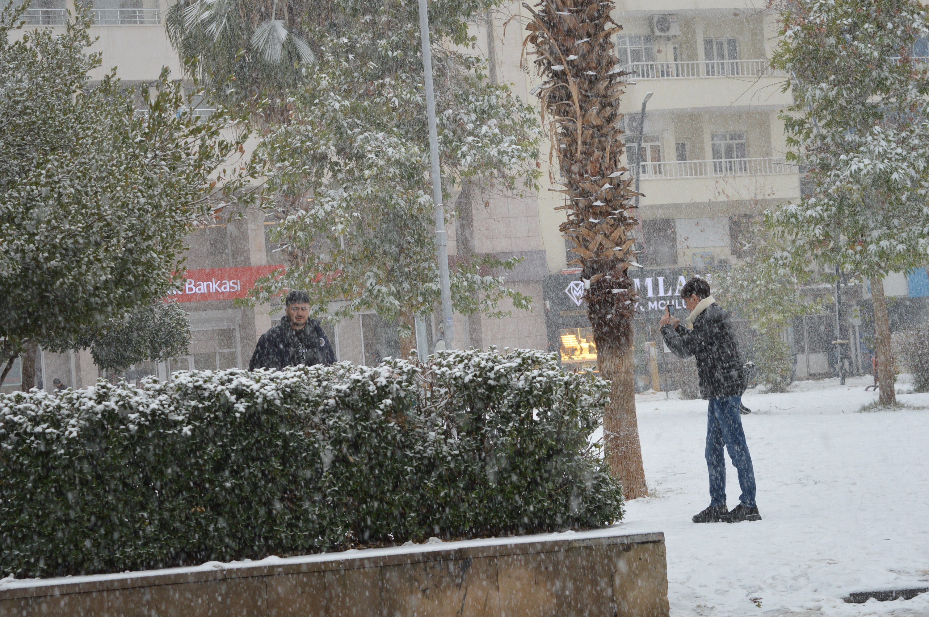 Kızıltepe kar sevinci