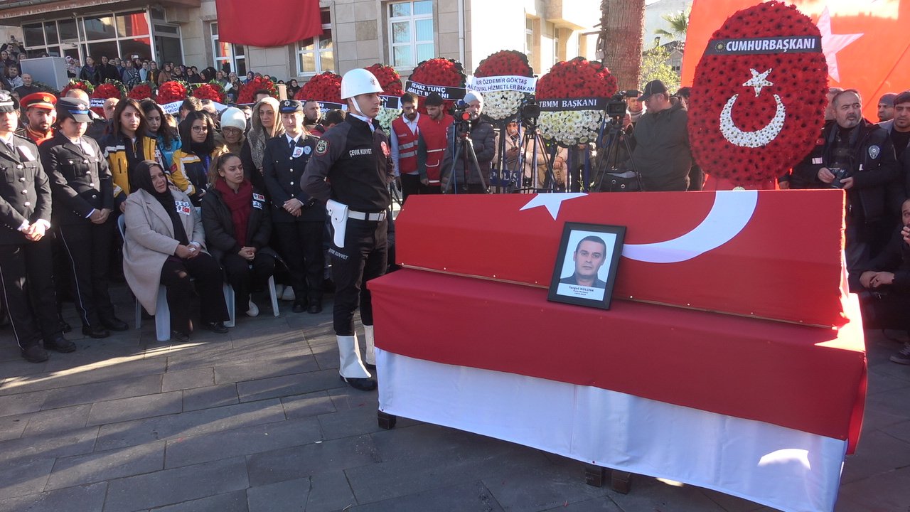 Şehit Polis Memuru Turgut Külünk cenaze töreni