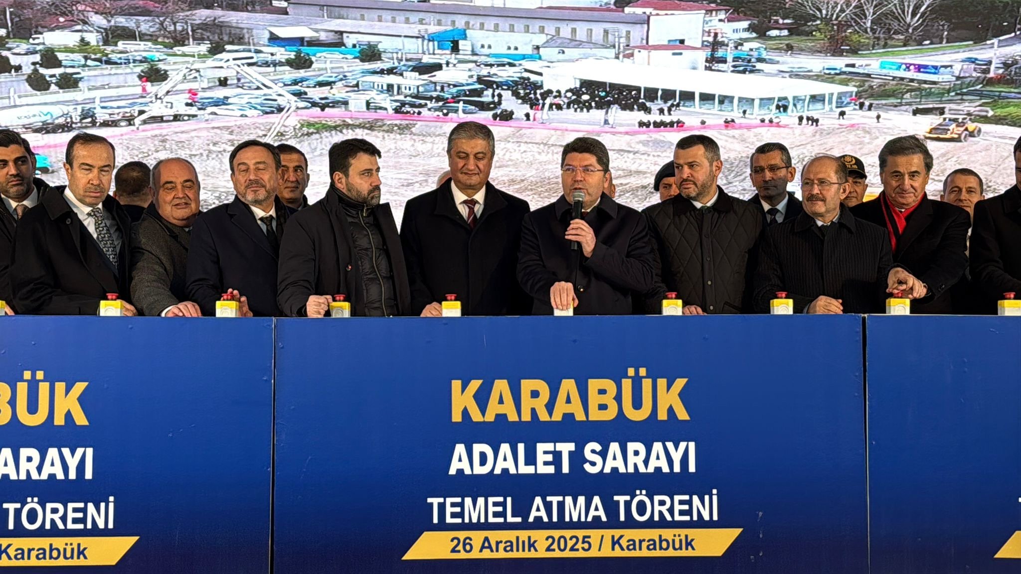 Adalet Bakanı Tunç temel atma töreni