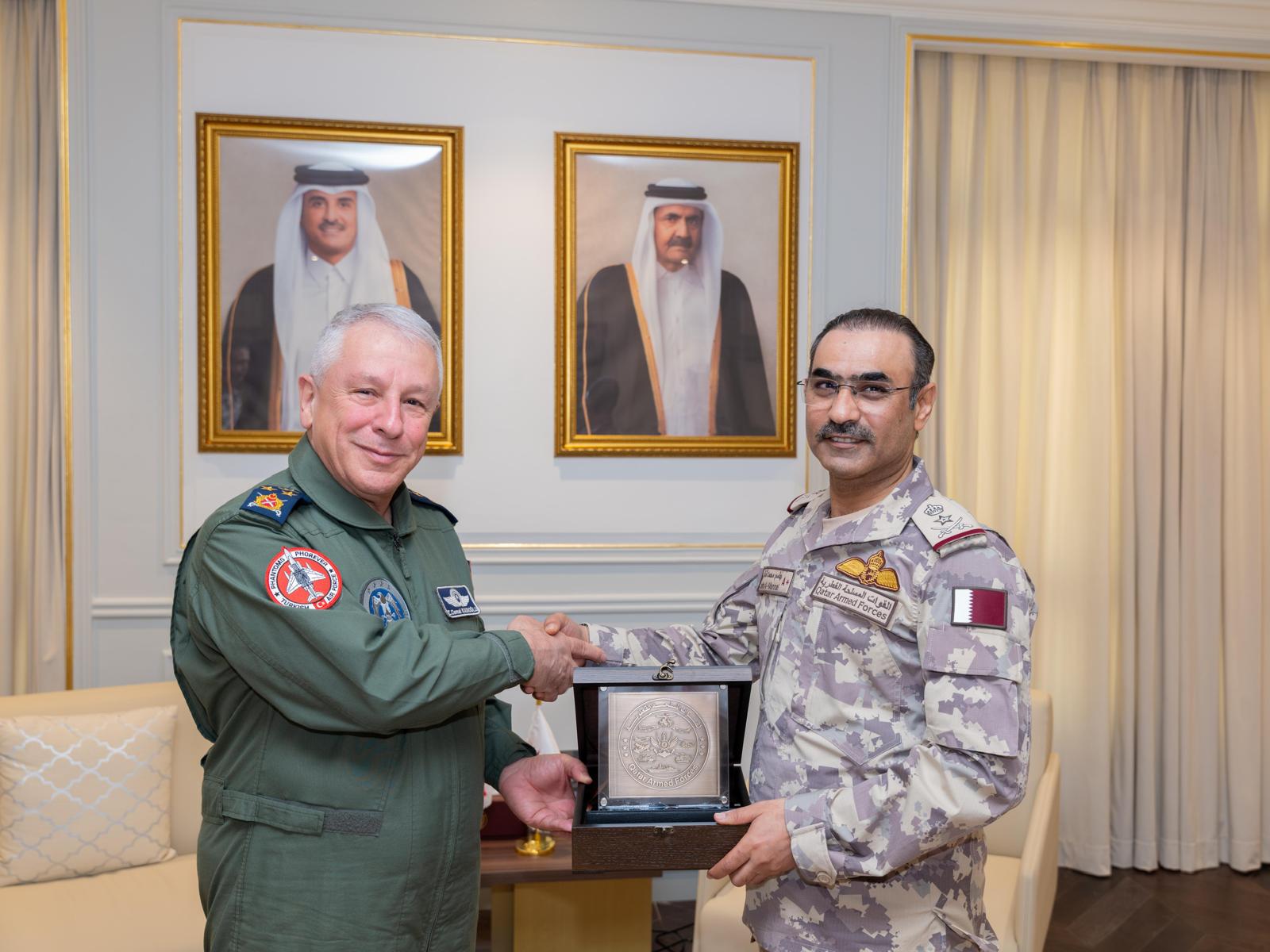 Hava Kuvvetleri Komutanı Orgeneral Ziya Cemal Kadıoğlu Katar ziyareti