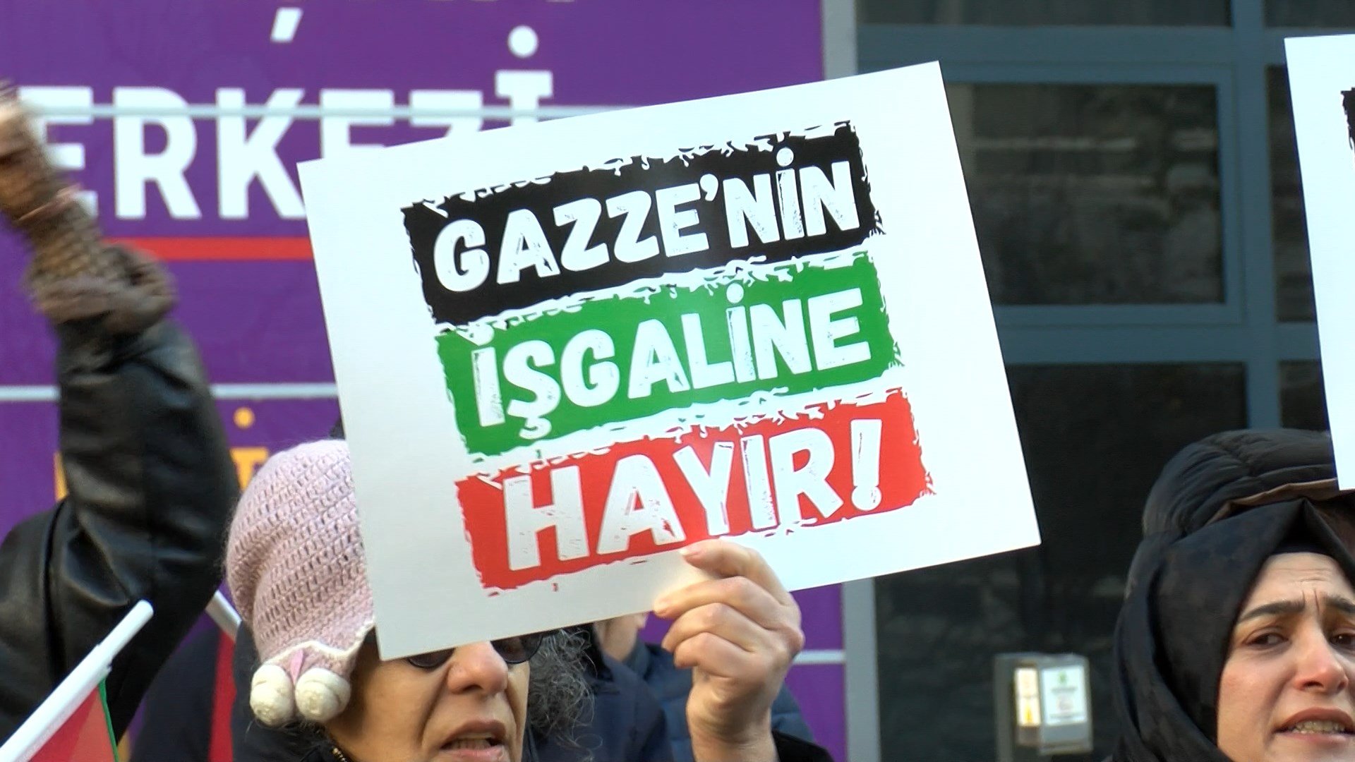 Filistin eylemi Ankara protesto