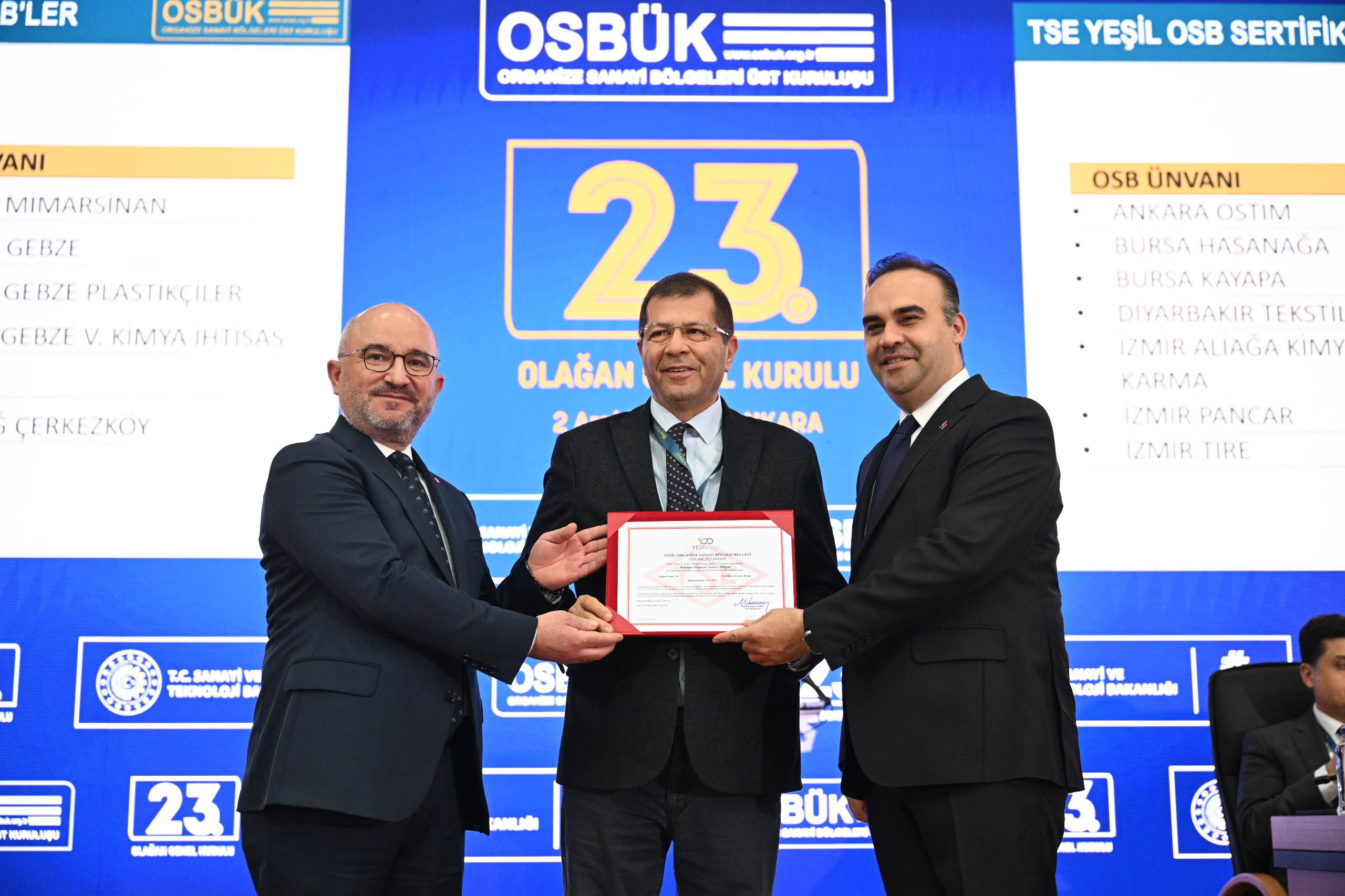 Bakan Kacır OSBÜK Toplantısında