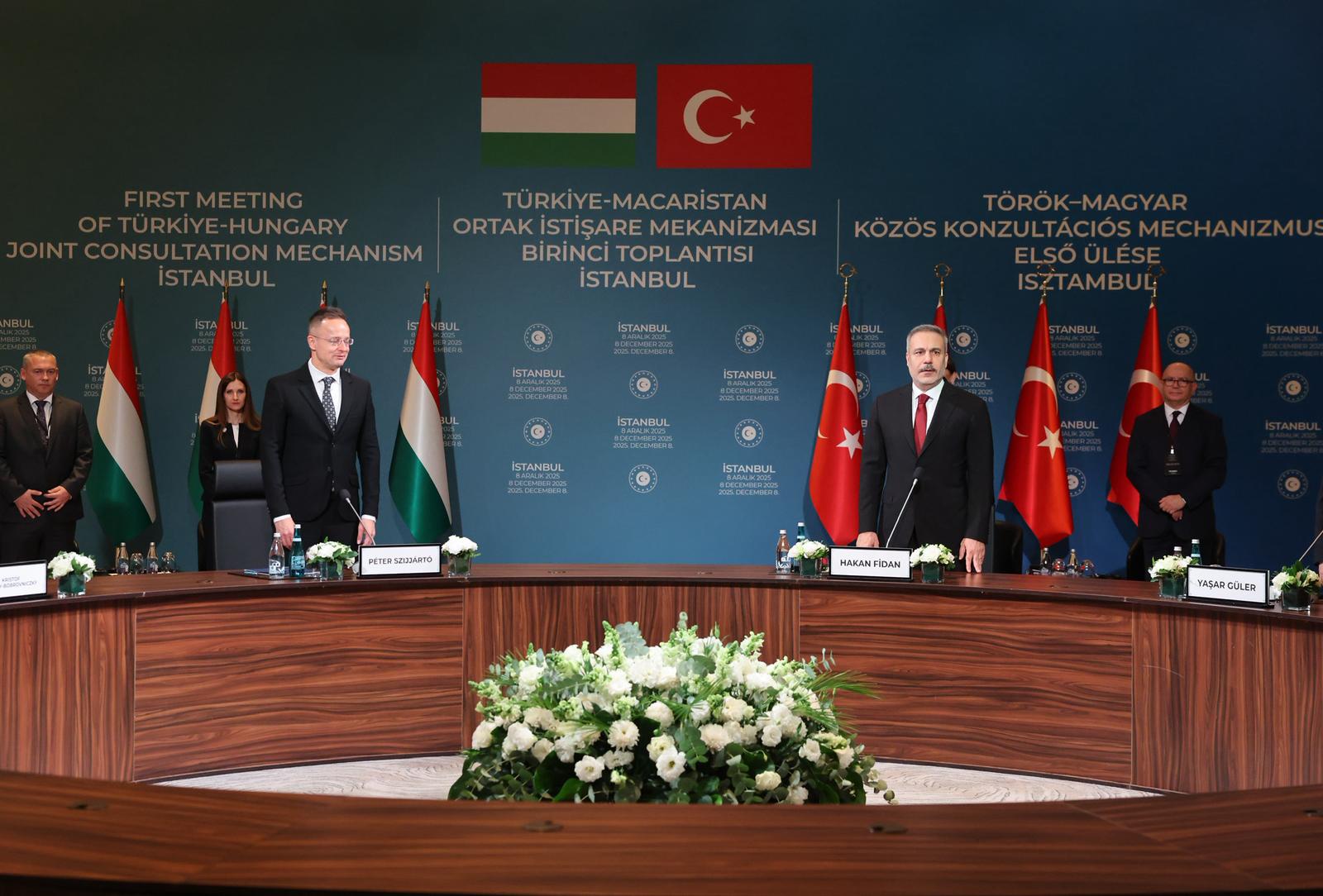 Dışişleri Bakanı Hakan Fidan ve Macaristan heyeti