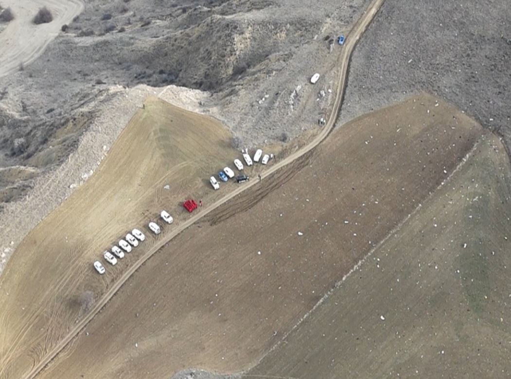 Libya uçak kazası enkaz alanı çalışmaları