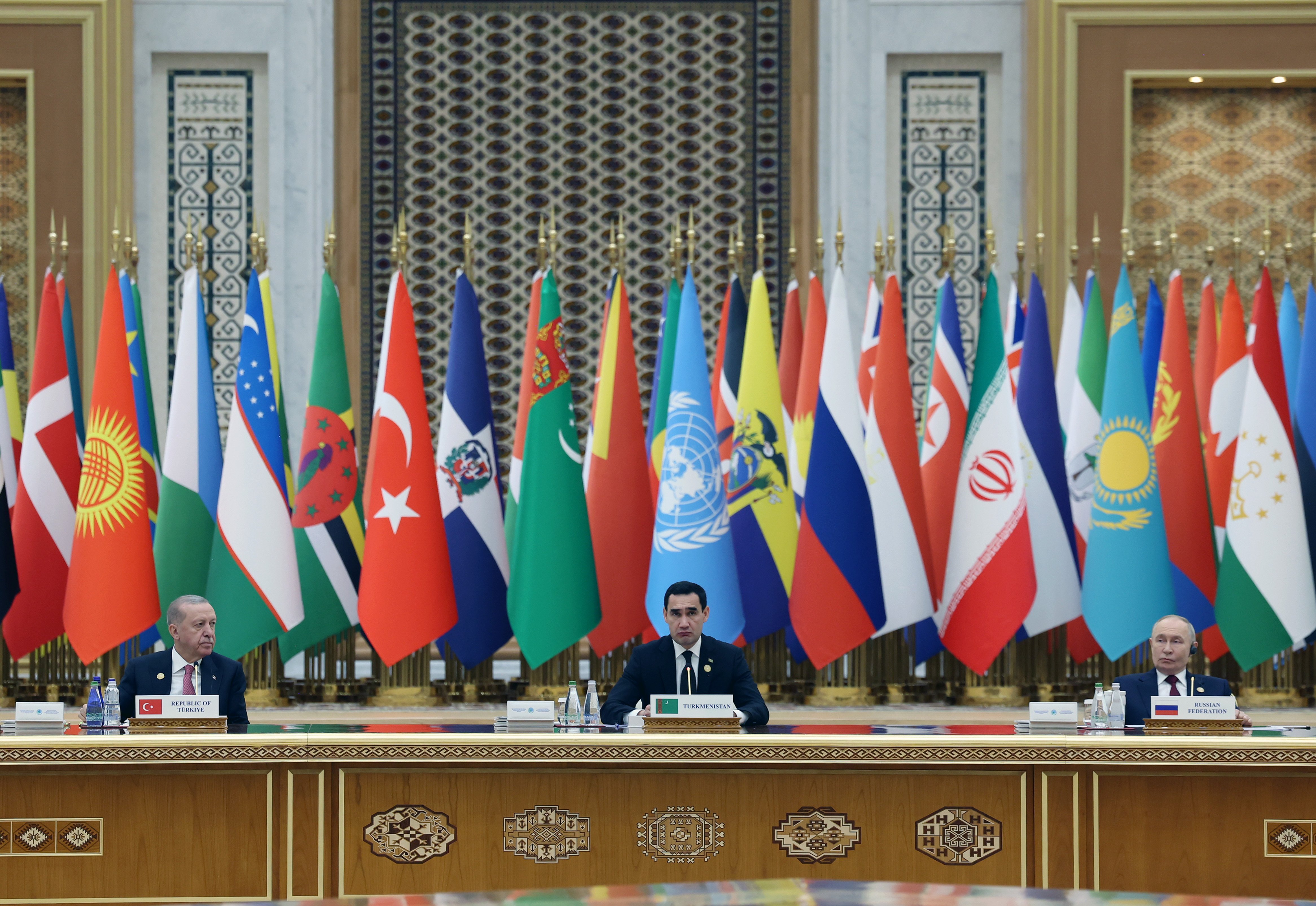 Cumhurbaşkanı Erdoğan Türkmenistan Cumhurbaşkanı ile