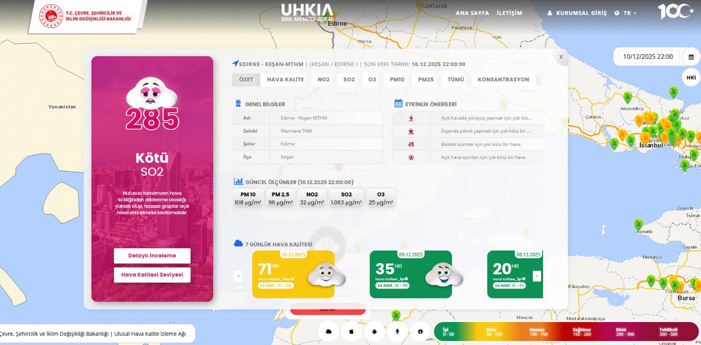 Keşan partikül madde