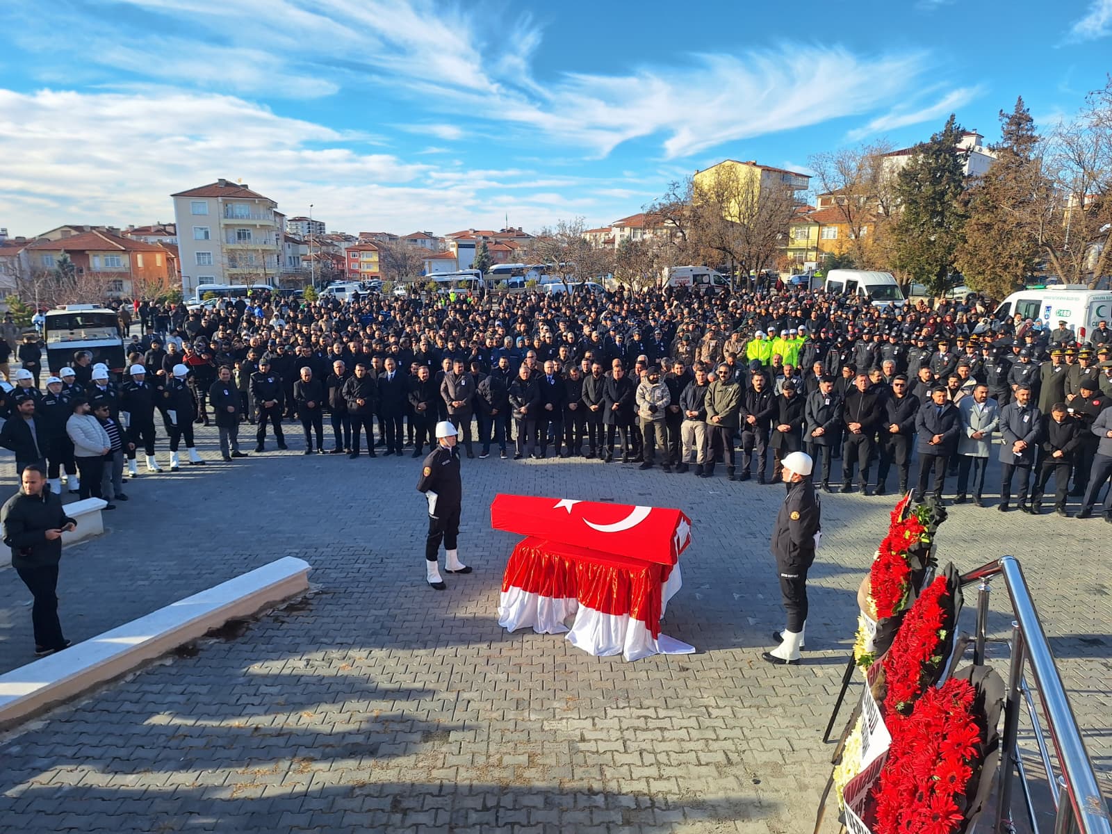 Şehit Polis Memuru Yasin Koçyiğit cenaze töreni