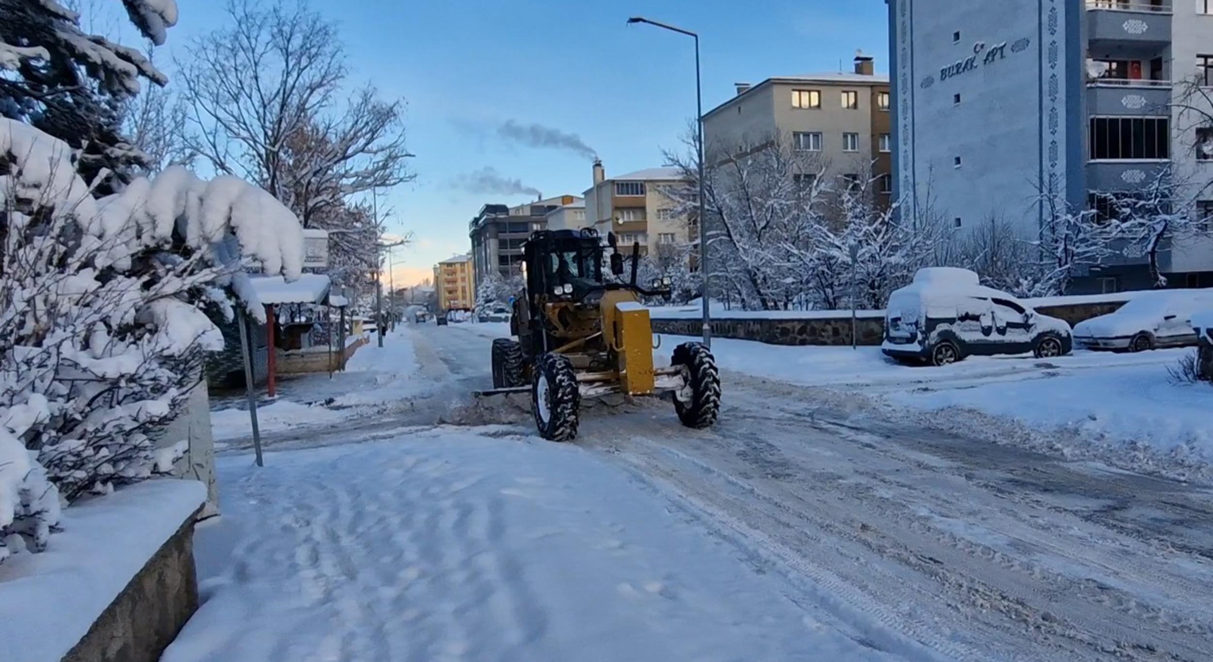 Erzurum kar temizleme çalışmaları