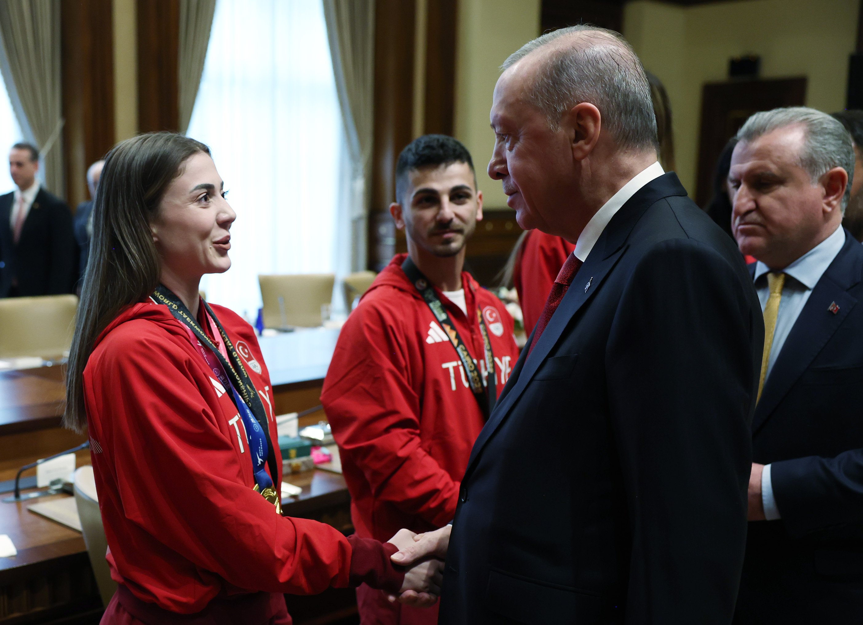 Cumhurbaşkanı Erdoğan Sporcuları Kabul Etti