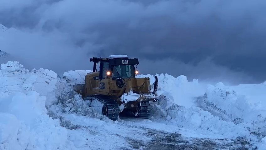 Beytüşşebap kar mücadelesi ekipleri