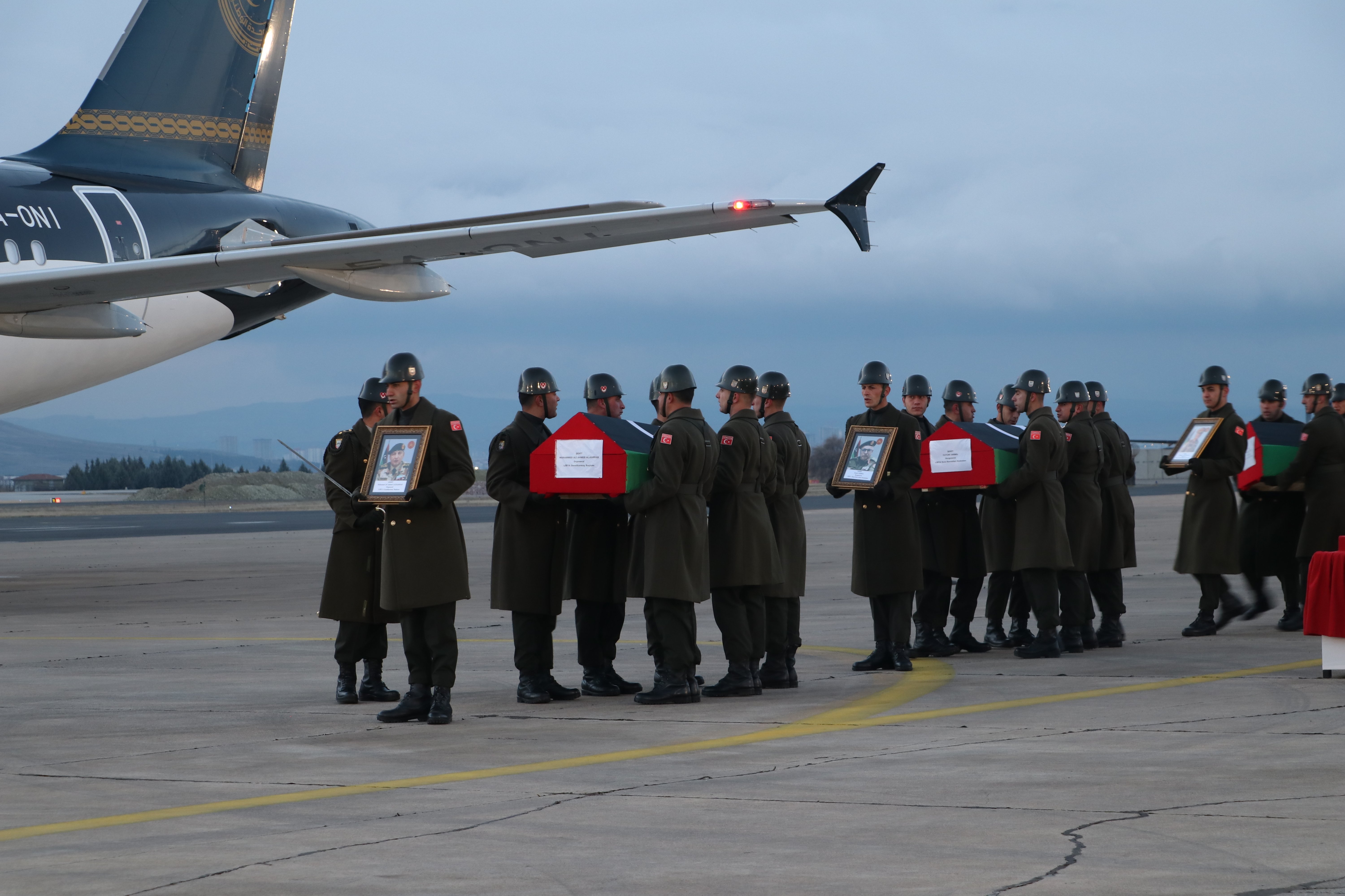 Libya askeri cenaze töreni Ankara