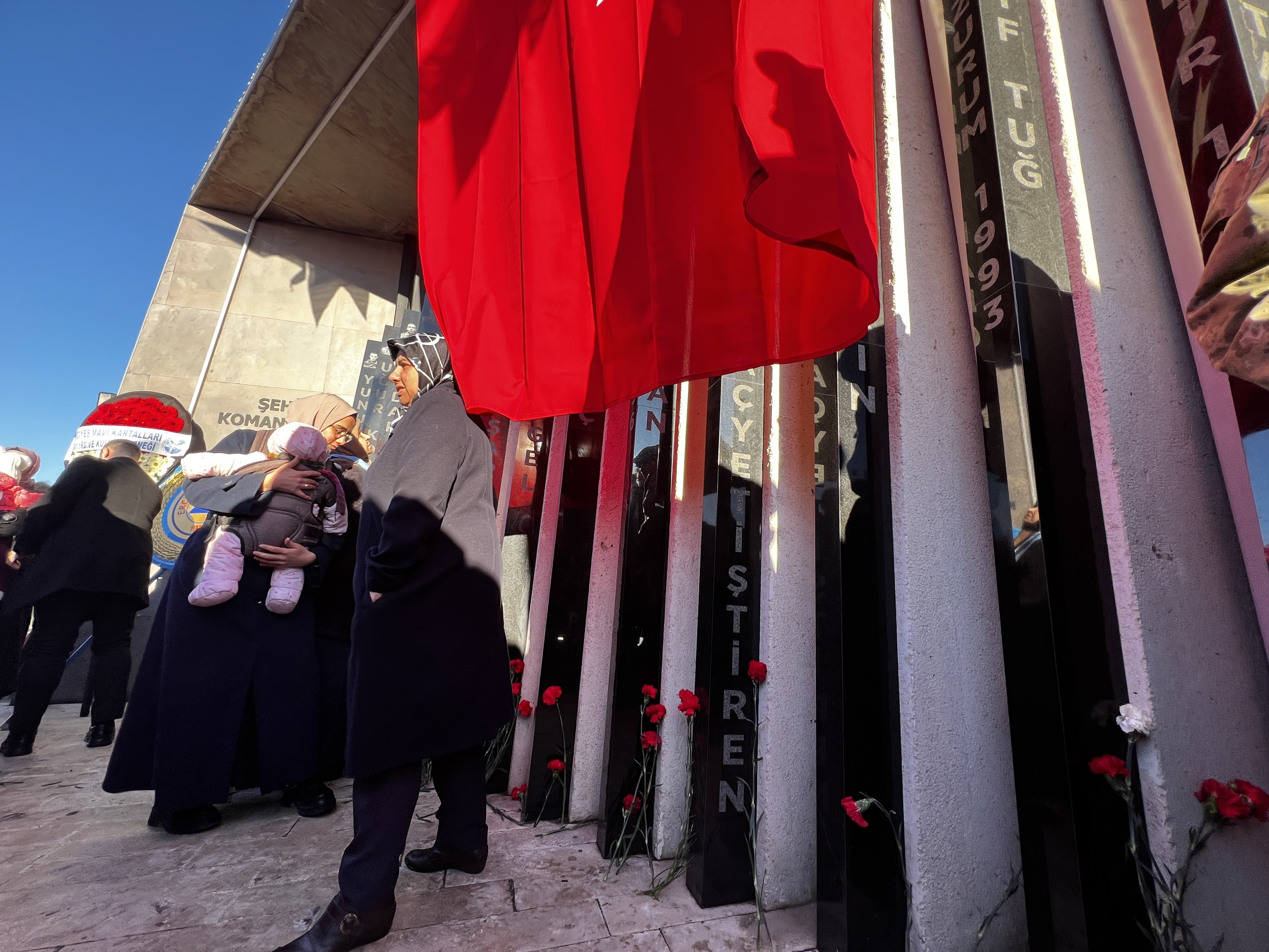 Kayseri terör saldırısı şehit asker anma töreni