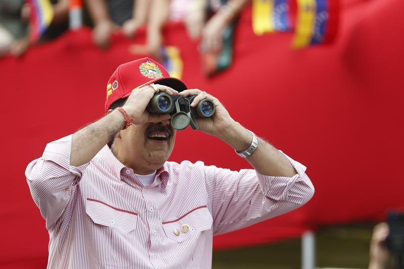 Maduro Caracas miting konuşması