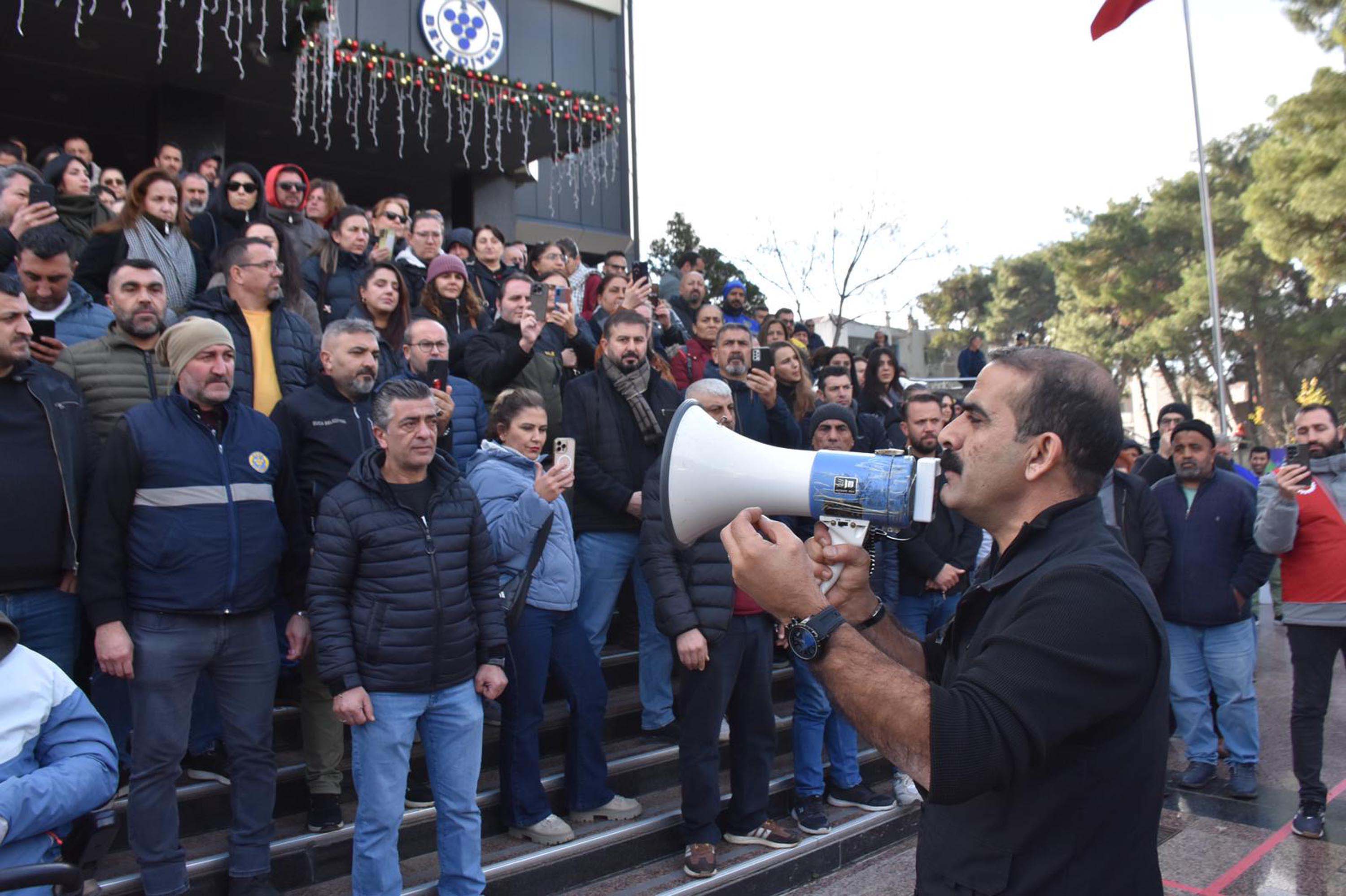 Buca Belediyesi işçileri eylemde