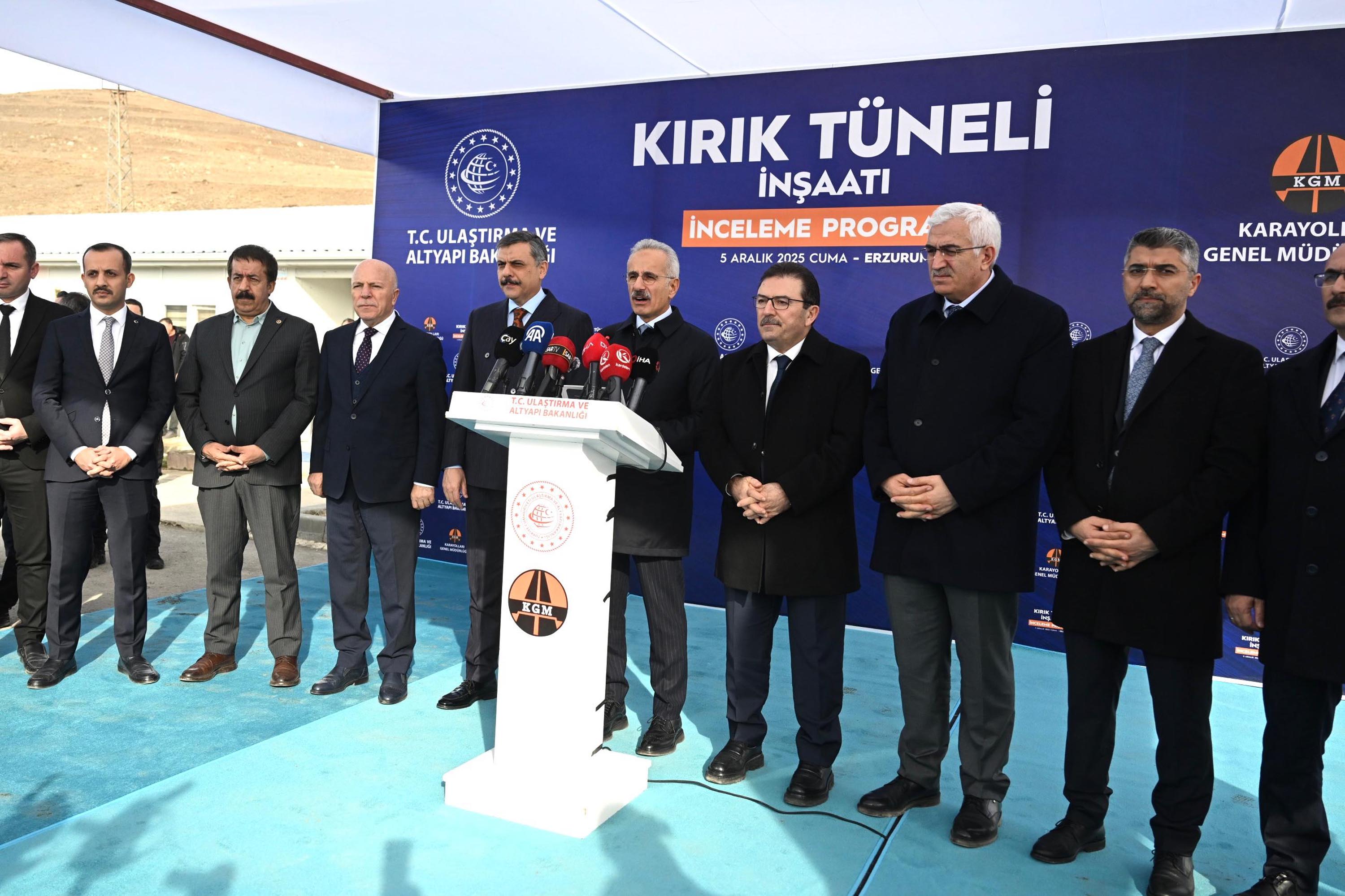 Kırık Tüneli İnşaat Çalışmaları