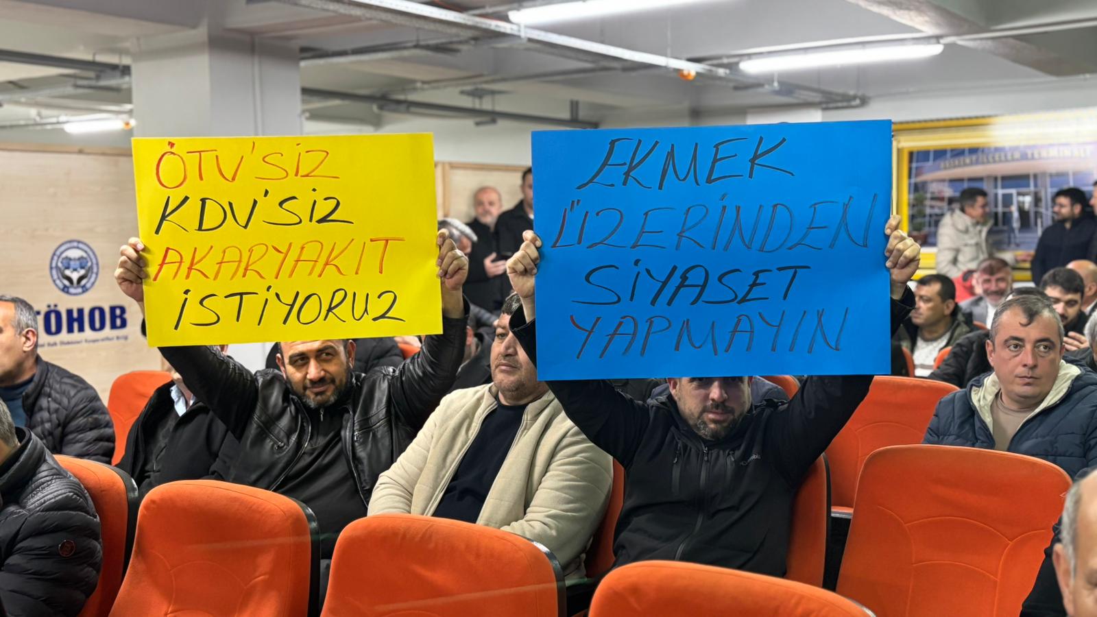 Esnaf toplu basın açıklamasında