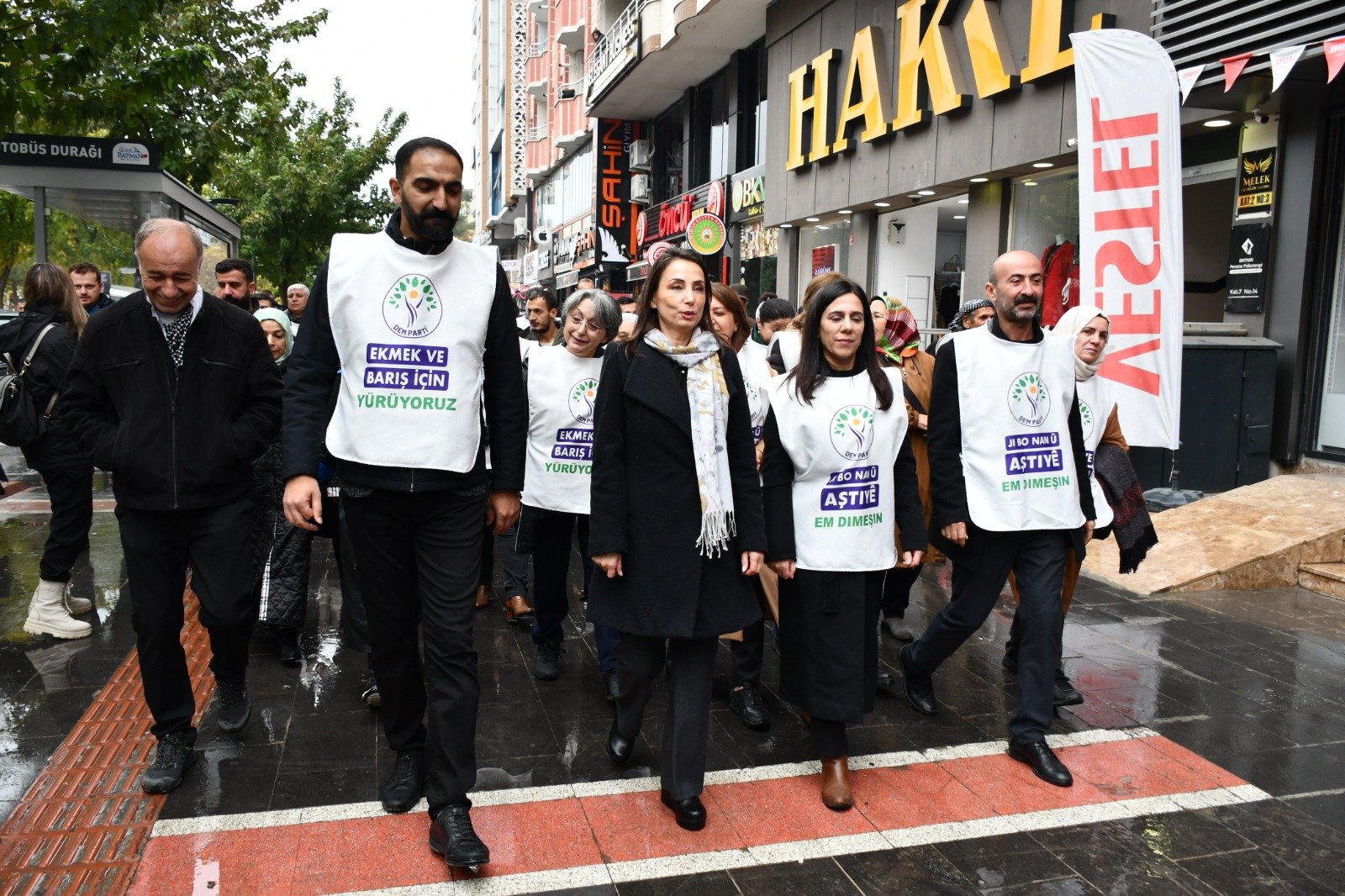 DEM Parti pankartları