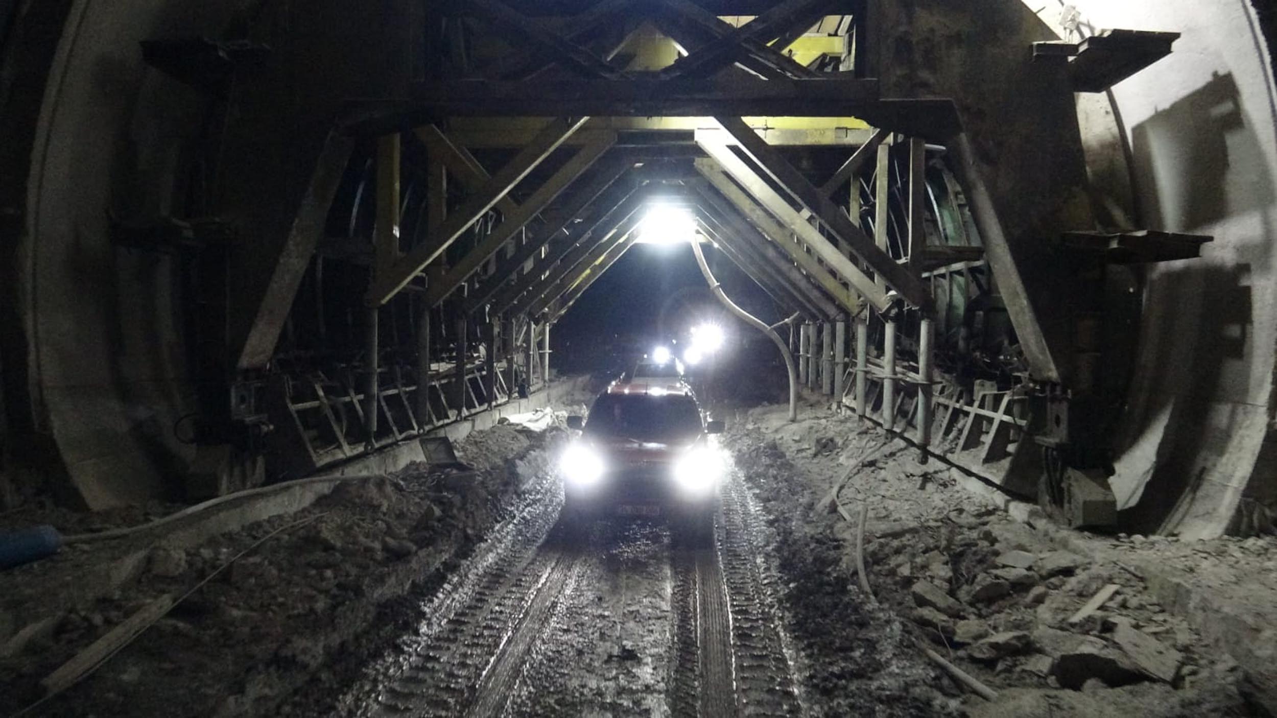 Dallıkavak Tüneli inşaat çalışmaları