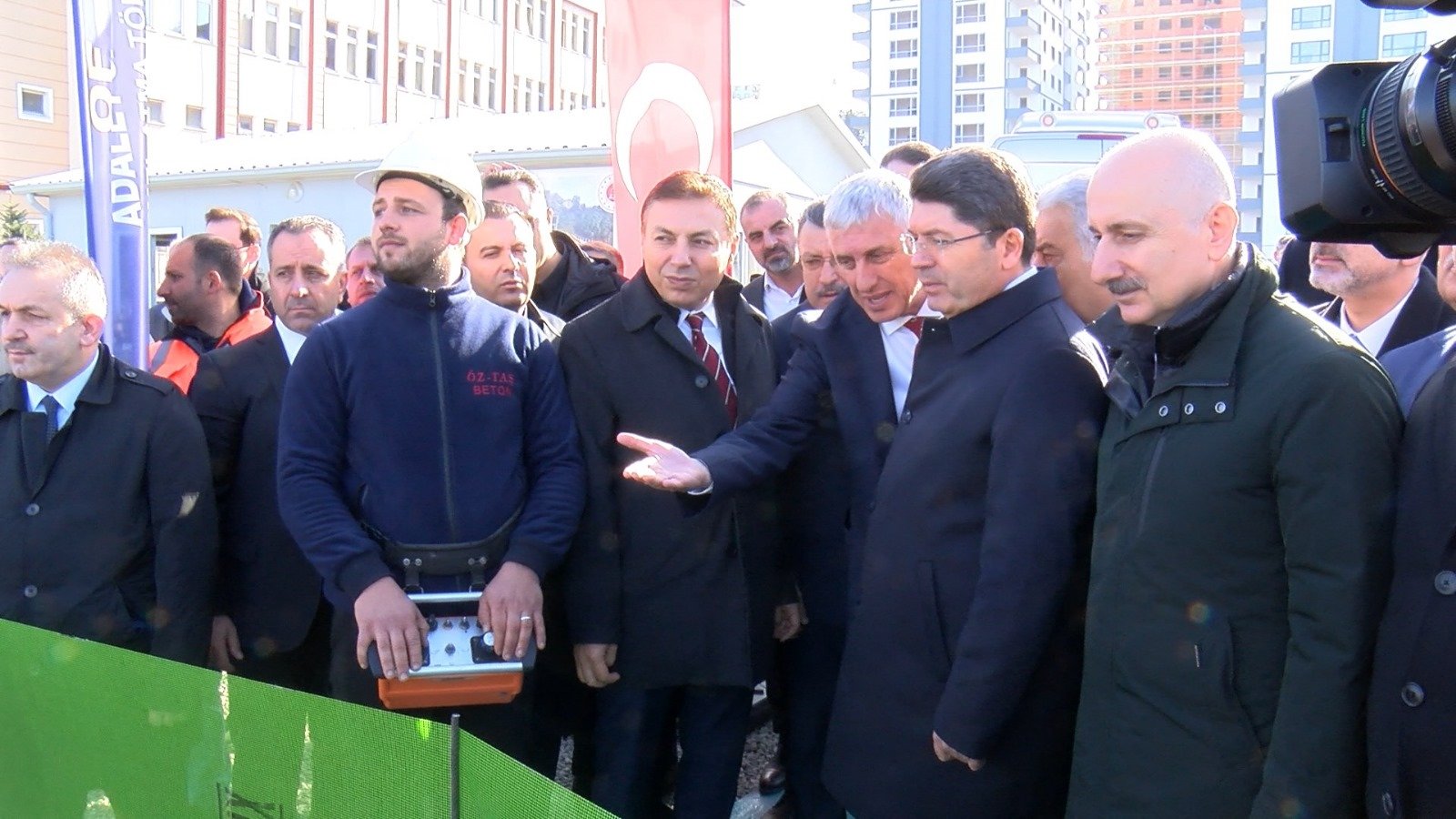 Adalet Bakanı Yılmaz Tunç Of Adliyesi temel atma