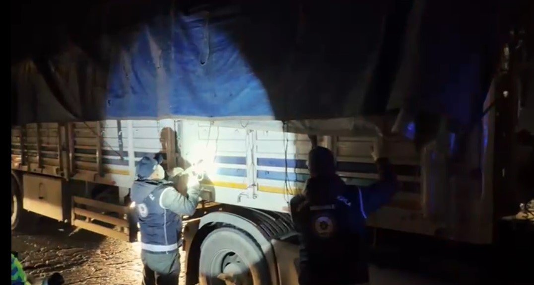 Bitlis TIR kaçak göçmen operasyonu