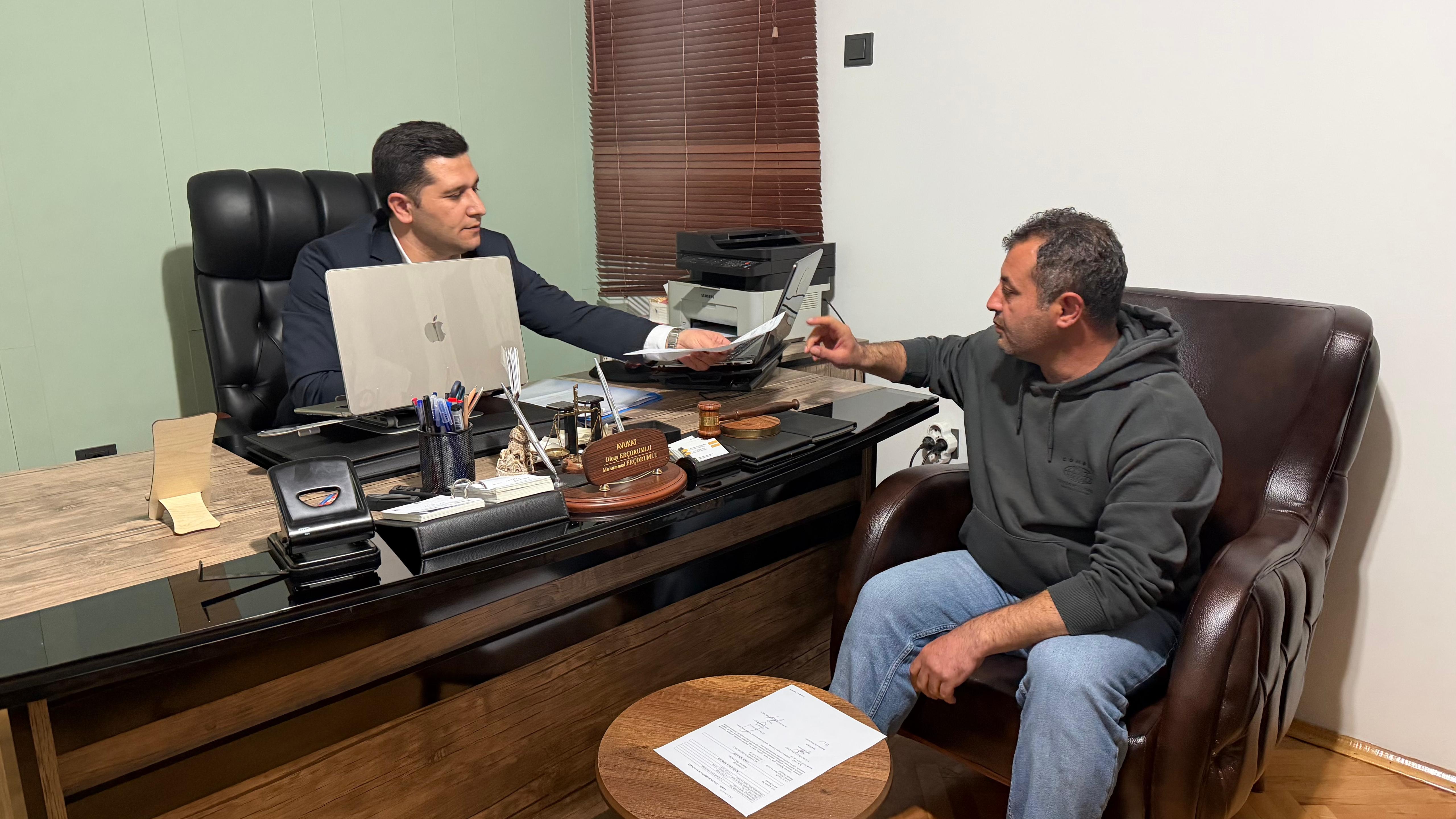 Ümit B. ve Avukatı Muhammet Erçorumlu